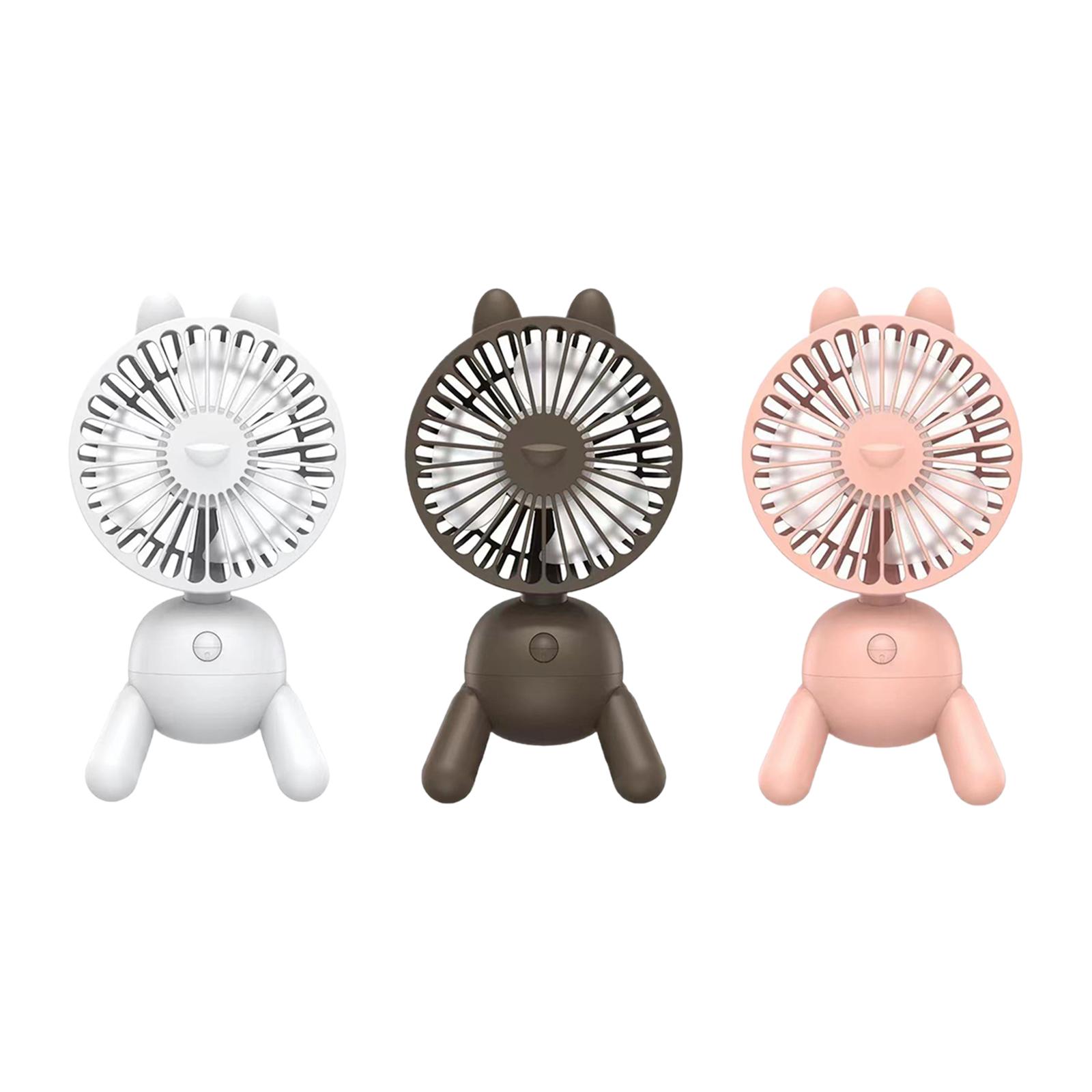 4 Speeds Rotating Puppy Desk Fan Det hable Indoor Quiet with 80 Automatic Rotation Cute Desktop Fan for Living Room Camping