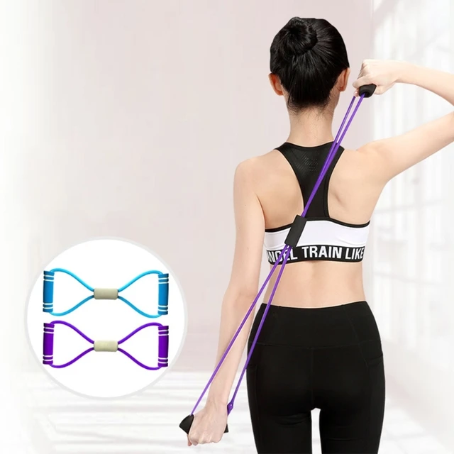 Resistance Training Stretching Bands Figure 8 Power Resistance Band Yoga  Gym Fitness Pulling Rope Exercise Gym Fitness Workout Bands Resistance Loop  for Home Fitness