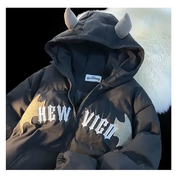 Hooded Padded Jacket and Thin Sweatshirt 15