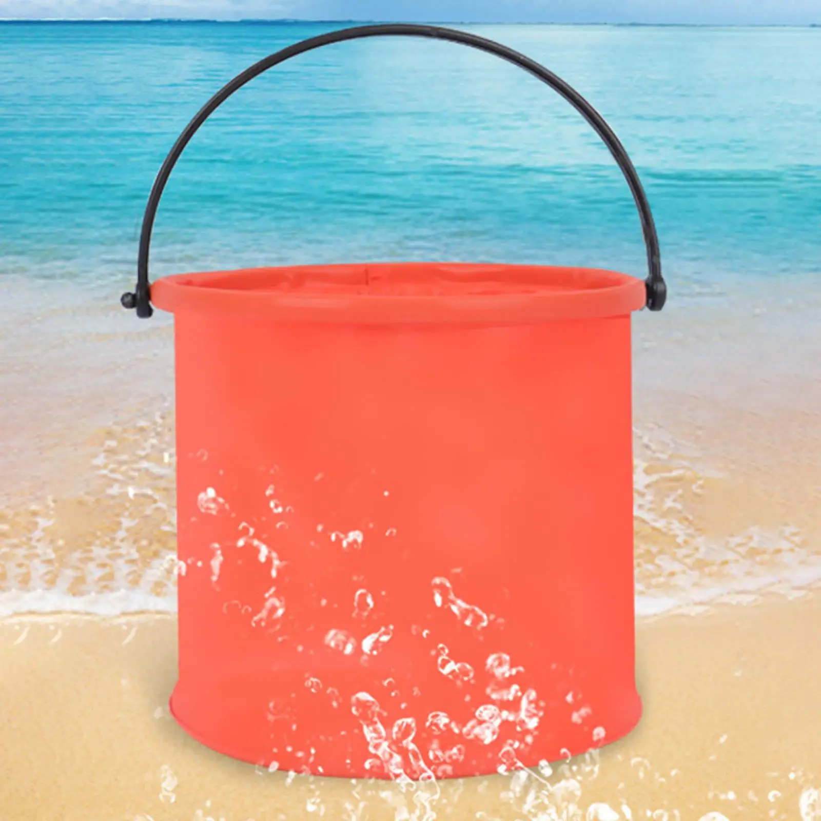 Collapsible Bucket Portable Space Saving Waterpot Wash Basin Folding Bucket for Car Washing Fishing Travelling Camping Hiking