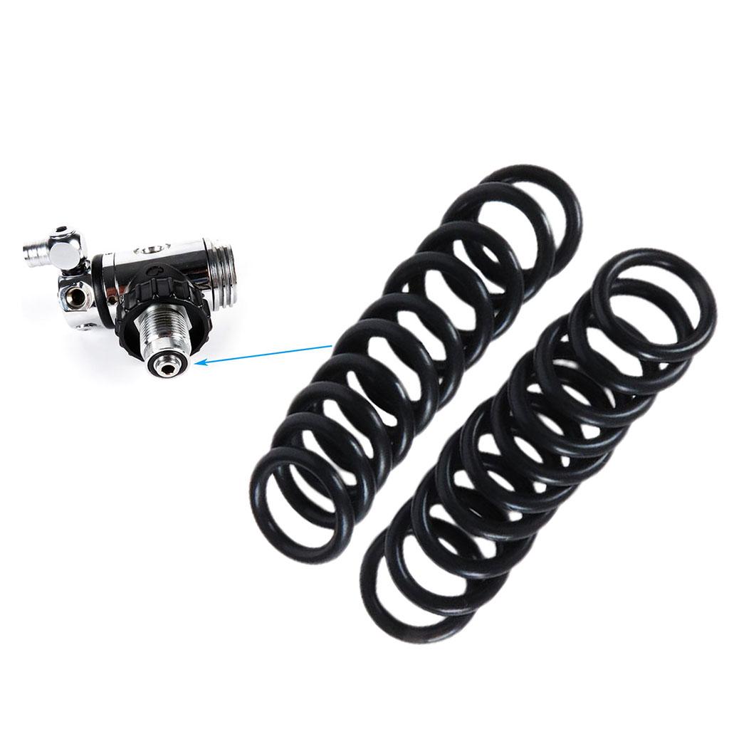 20x Rubber Scuba Diving Dive O-Ring Kit Technical Oil Resistant Hoses BCD Regulator Rings for Cameras Scuba Diving Tank Valves