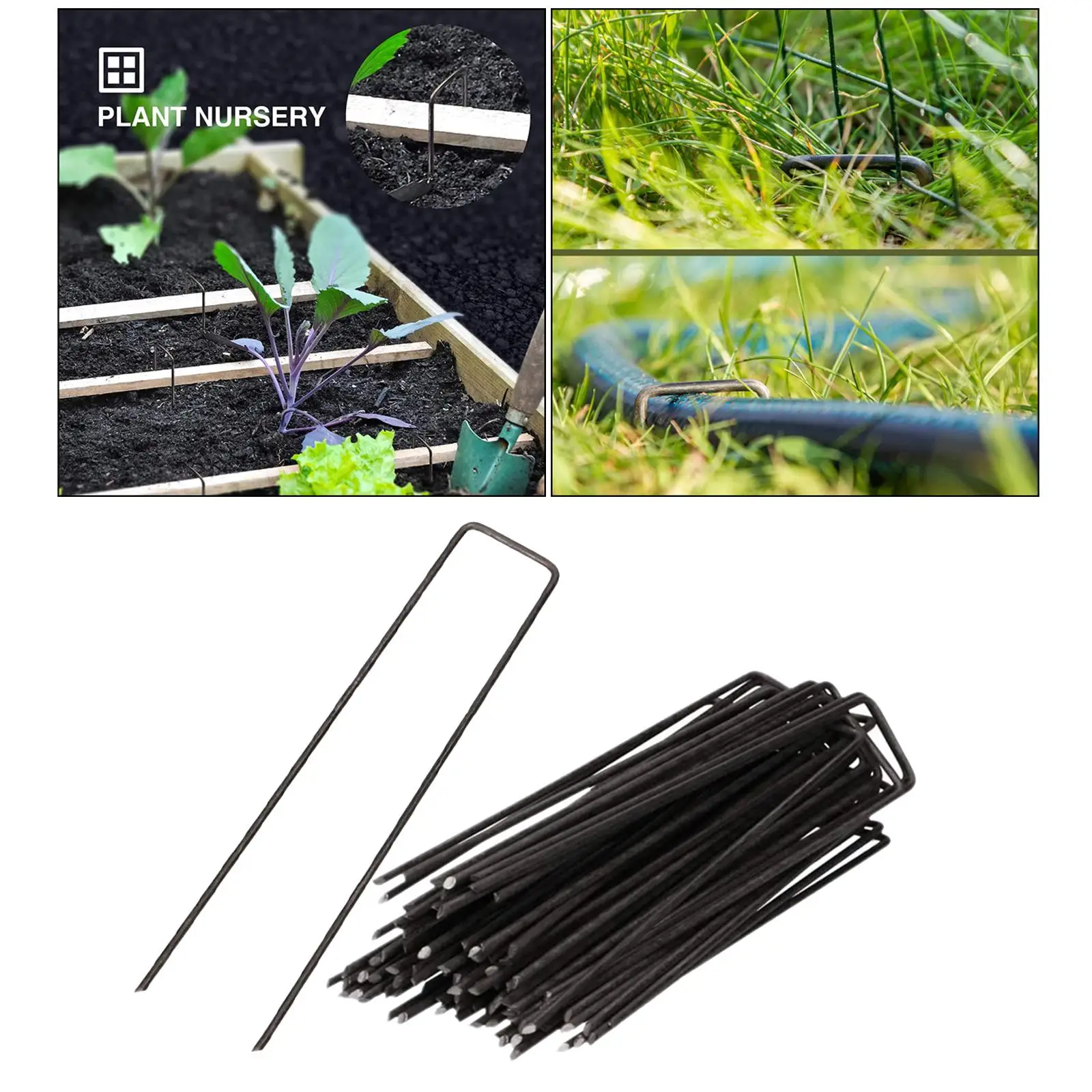 5 Galvanised  Stakes  Turf Staples for Artificial Grass Outdoor Wires Cords Tents Tarps