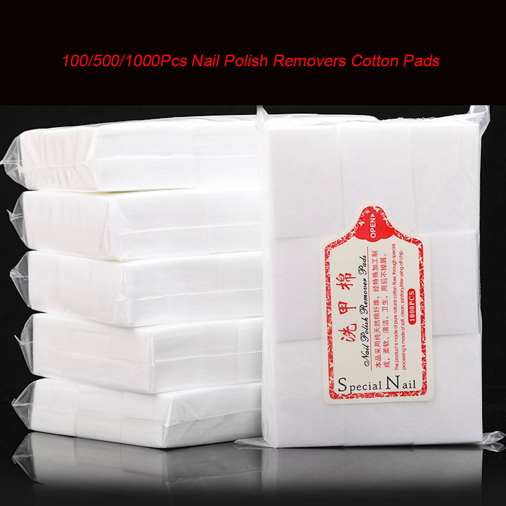 Best of 100% Cotton Nail Art Removal Wipes Paper Pad 100 / 500 / 600 / 1000Pcs Lint Free Gel Polish Cleaning Manicure Nail Remover Cotton Wipe Reviews & Tips