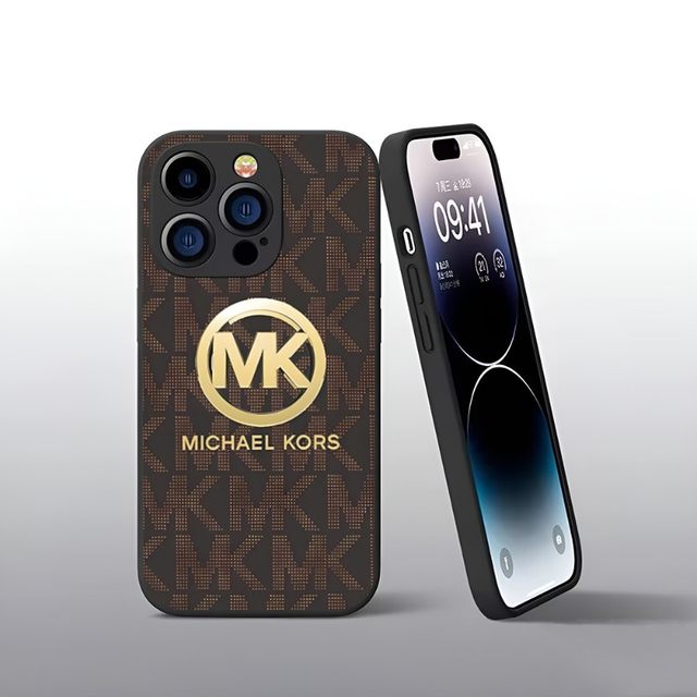 Women Luxury Tempered KORS-MK Phone Case for 15 Pro Max for iphone