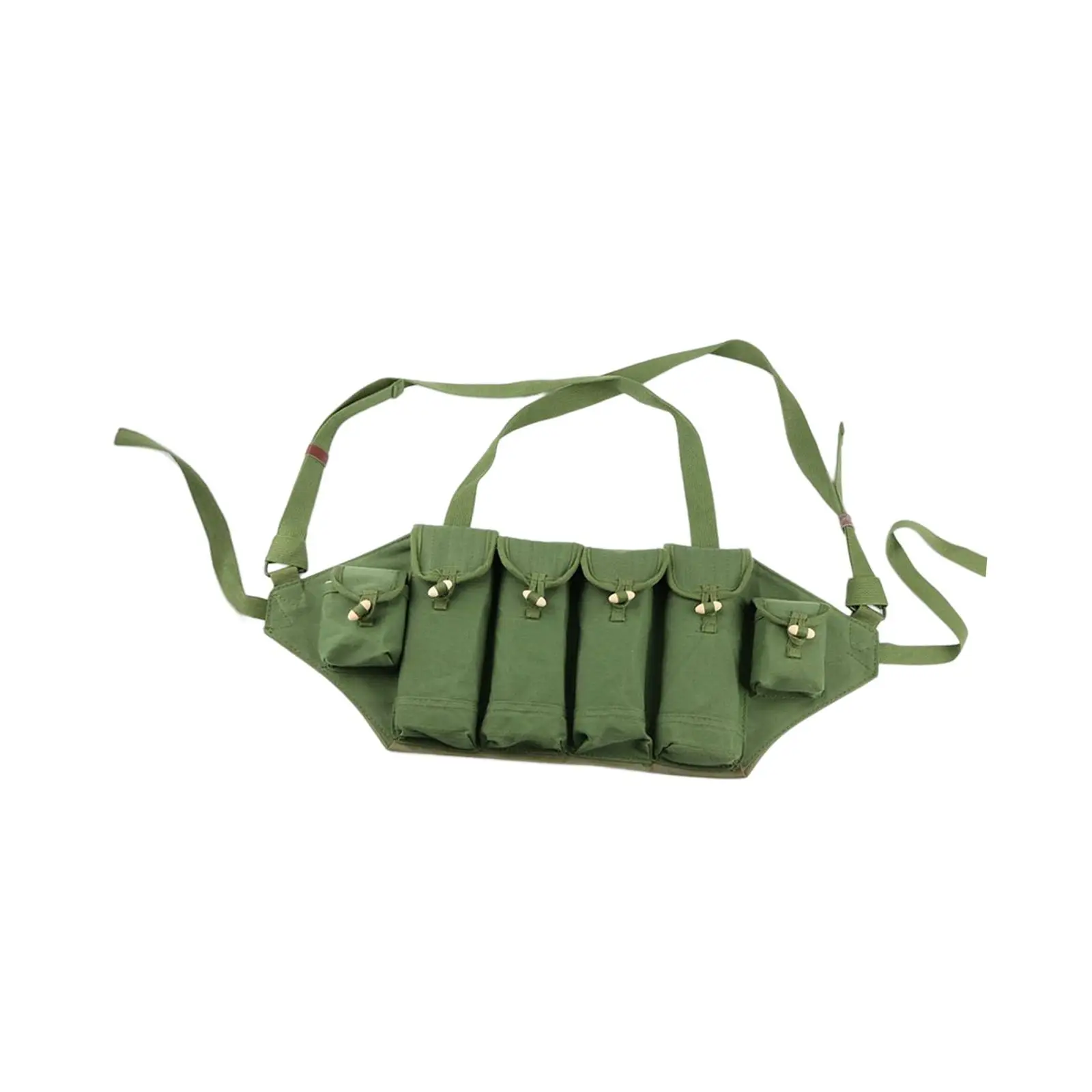 Chest Rig Molle Adjustable Quick Release Bandolier Pouch Storage Bag Portable Vest for Outdoor combating Hunting