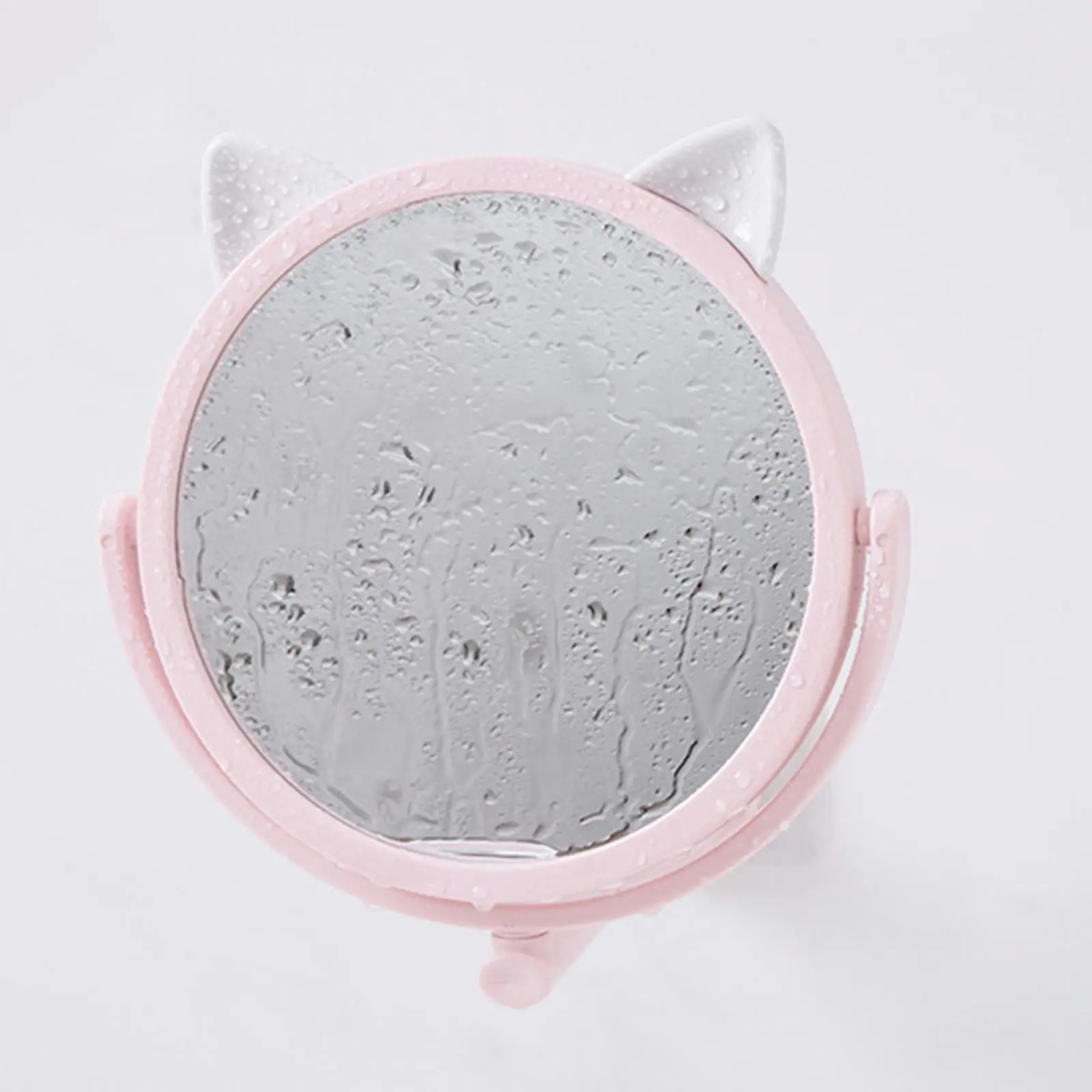 Wall Mounted Makeup Mirror Cute Cat Ear Mirror Anti Fog for Bedroom Toilet