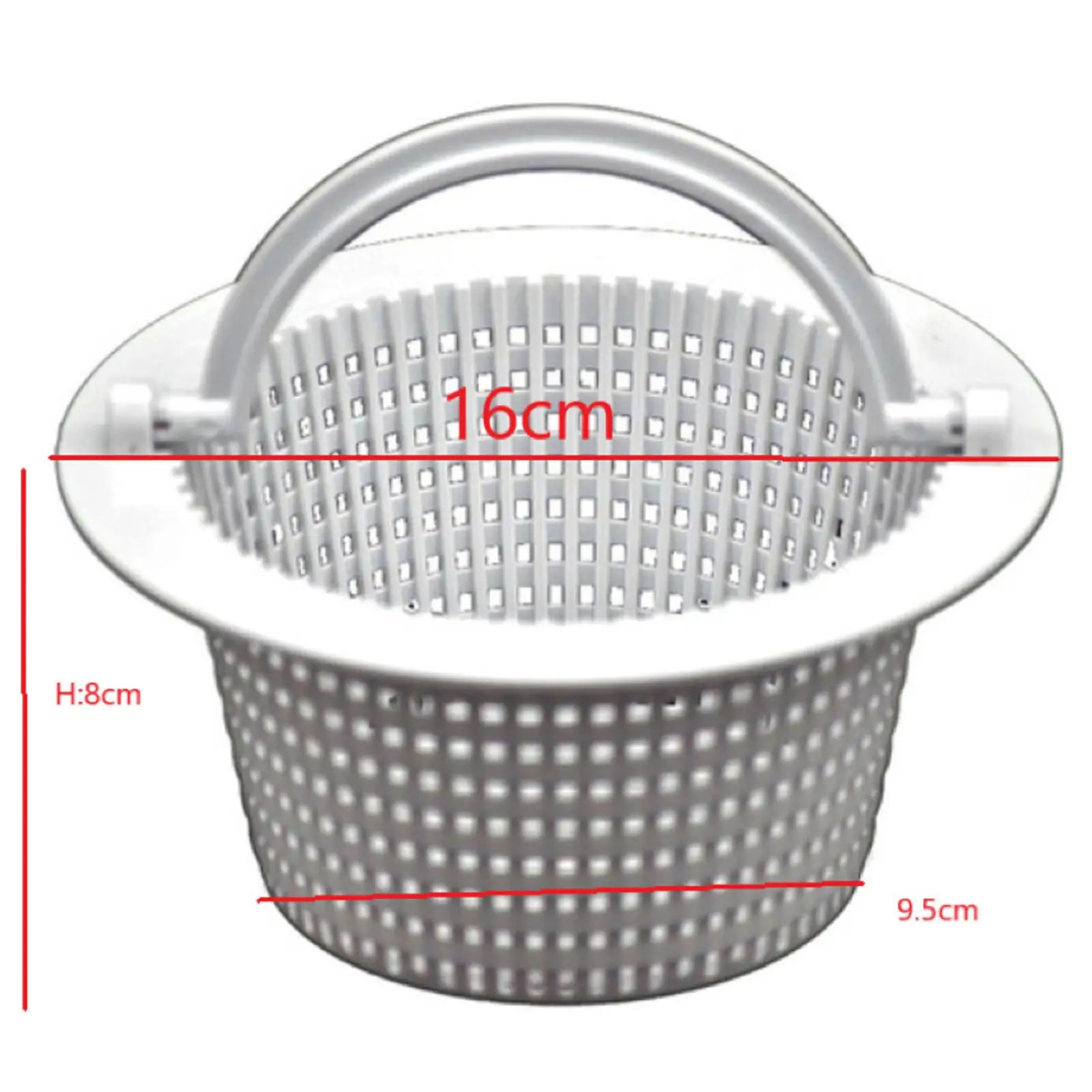 Pool Strainer Basket Cleaning Tool with Handle Effective Skimmer Basket for Cleaning Scum
