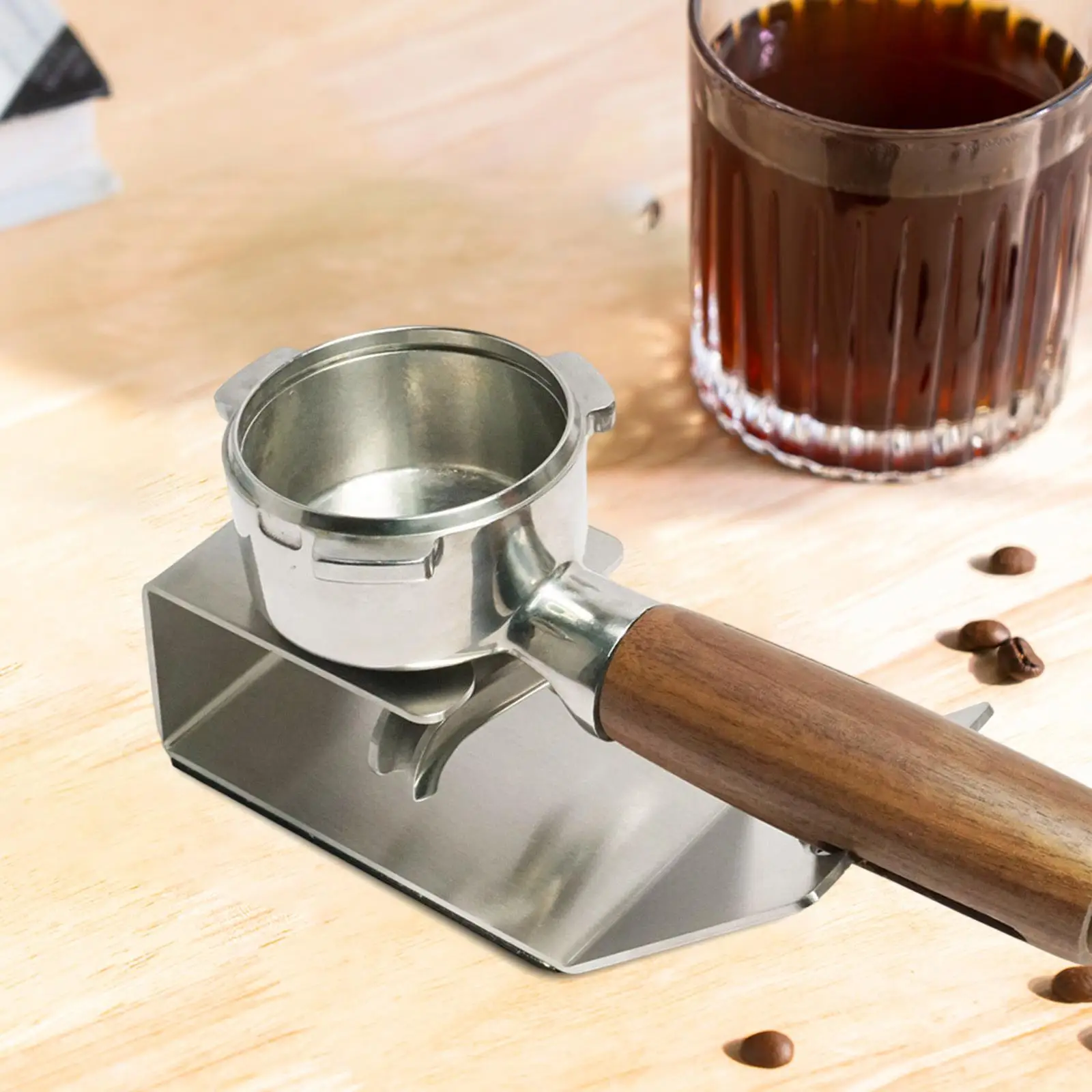 Espresso Rack Shelf for Bottomless Portafilters Coffee Machine Tool Barista Accessories Coffee Portafilter Stand