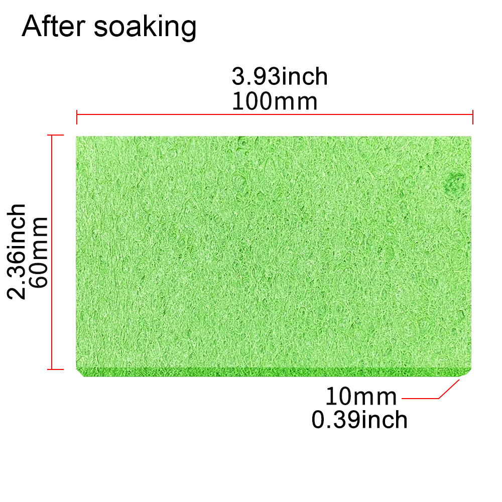 Title 4, 100X60MM Soldering Iron Tips Cleaning Sponge 10...