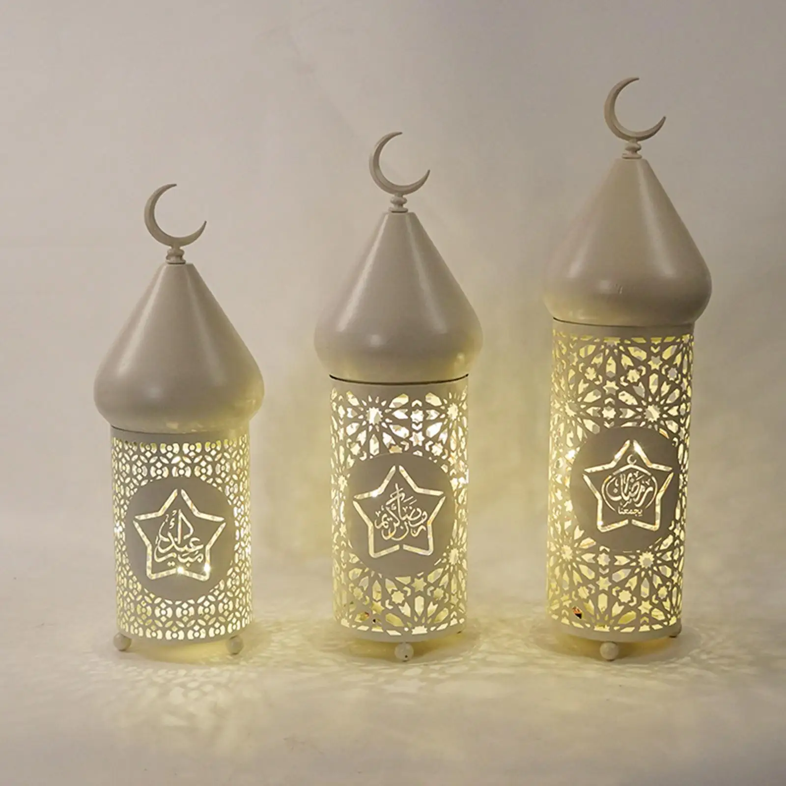 Table Lamp LED Ramadan Eid Mubarak Decor Lantern with Fairy Lights
