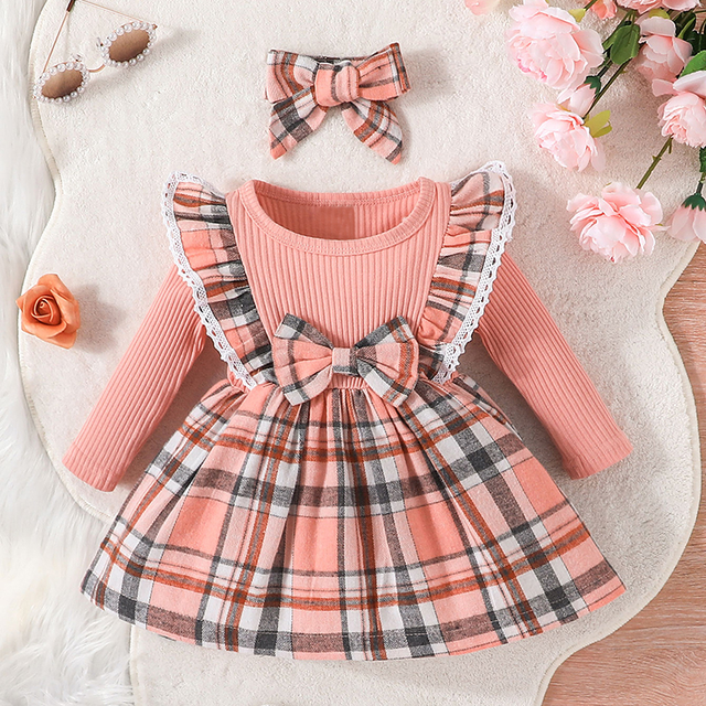 Baby cheapest dress 1/3 months long sleeves Burberry pink