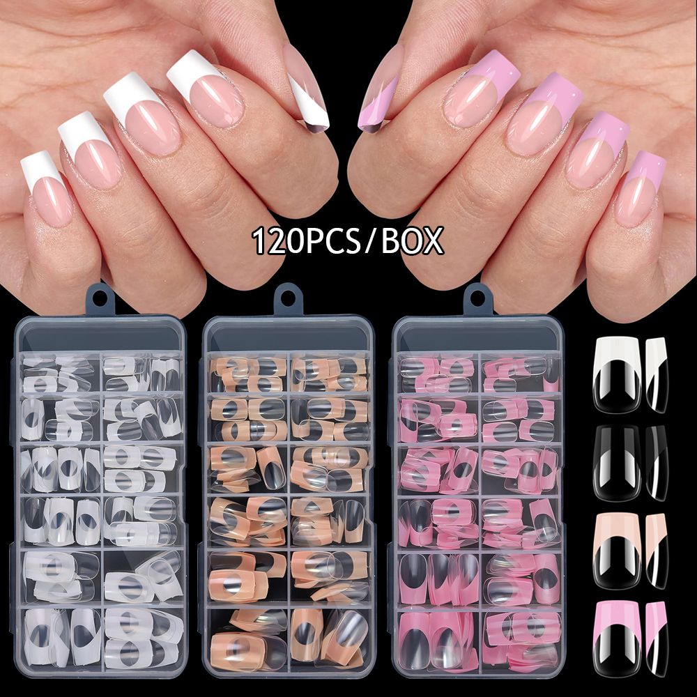 Best of 120pcs Nude Short Square Nail Tips White Clear Fake Nails Wearable Full Cover For DIY Press On Nail Art Extensions Accessories Reviews & Tips