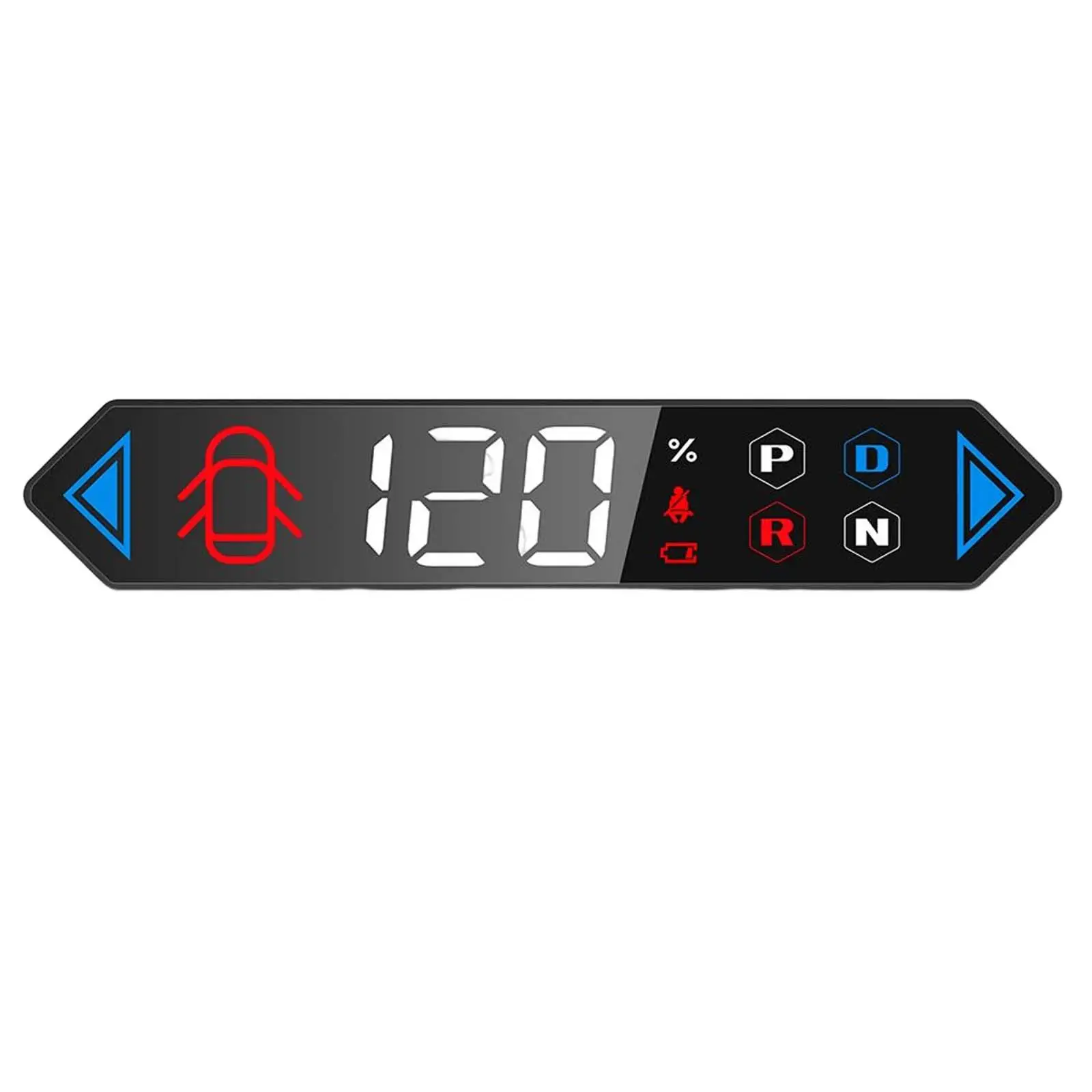 Embedded Design Mini HUD Heads up Display Turn Signal Waterproof LCD Speedometer for Tesla Model 3/Y Accessories Durable