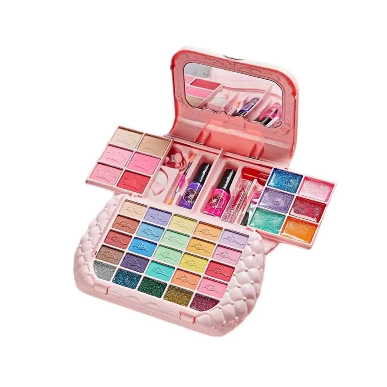 Makeup Set Toy Pretend Makeup Accessories Kids Makeup Kits Pretend Makeup Kits for Girls Age 3 4 5+ Kids Children Present Gift