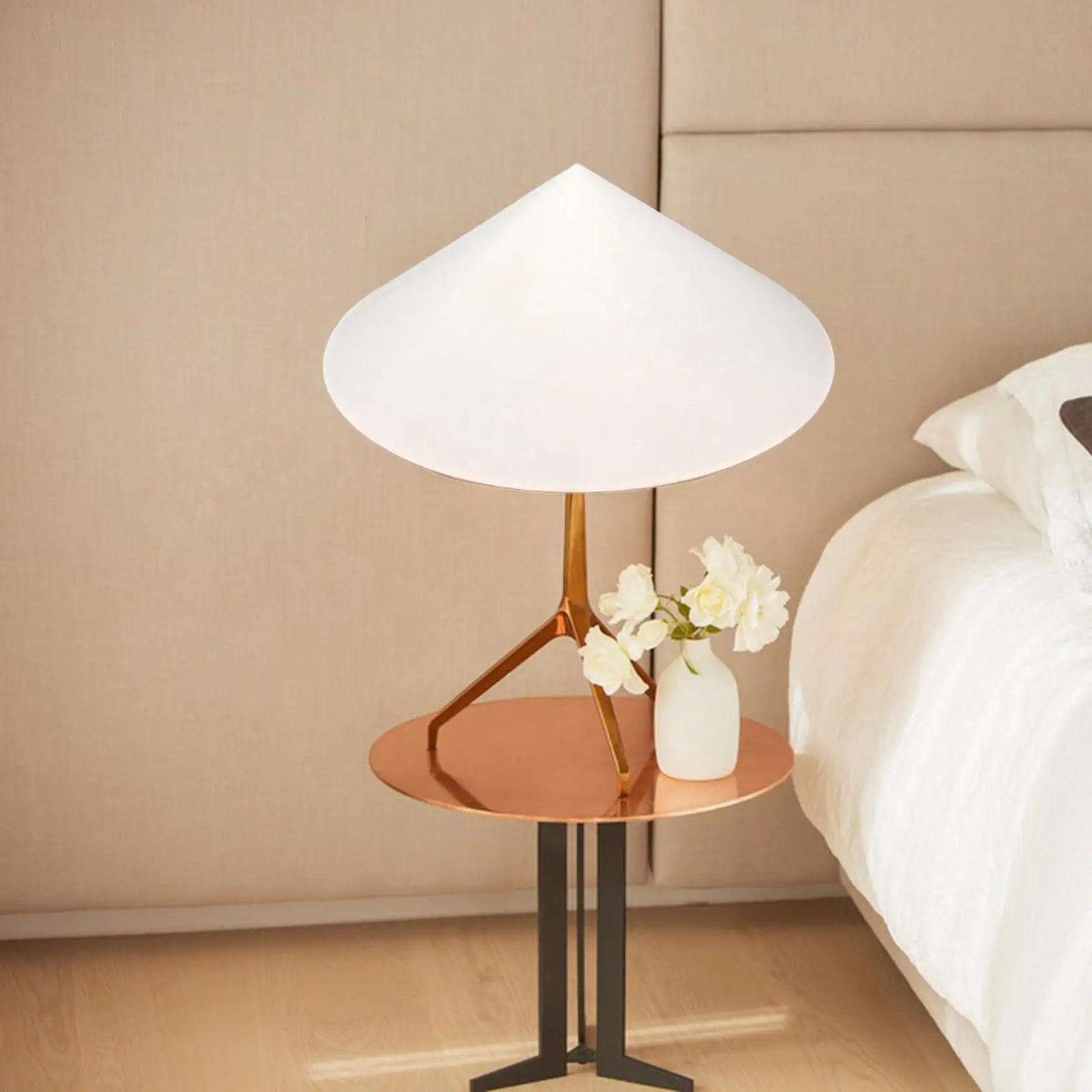 Lamp Shade Bedside Lights Lighting Fixture Pastoral Style Durable Portable Retro for Bedroom Living Room Home Tearoom Restaurant