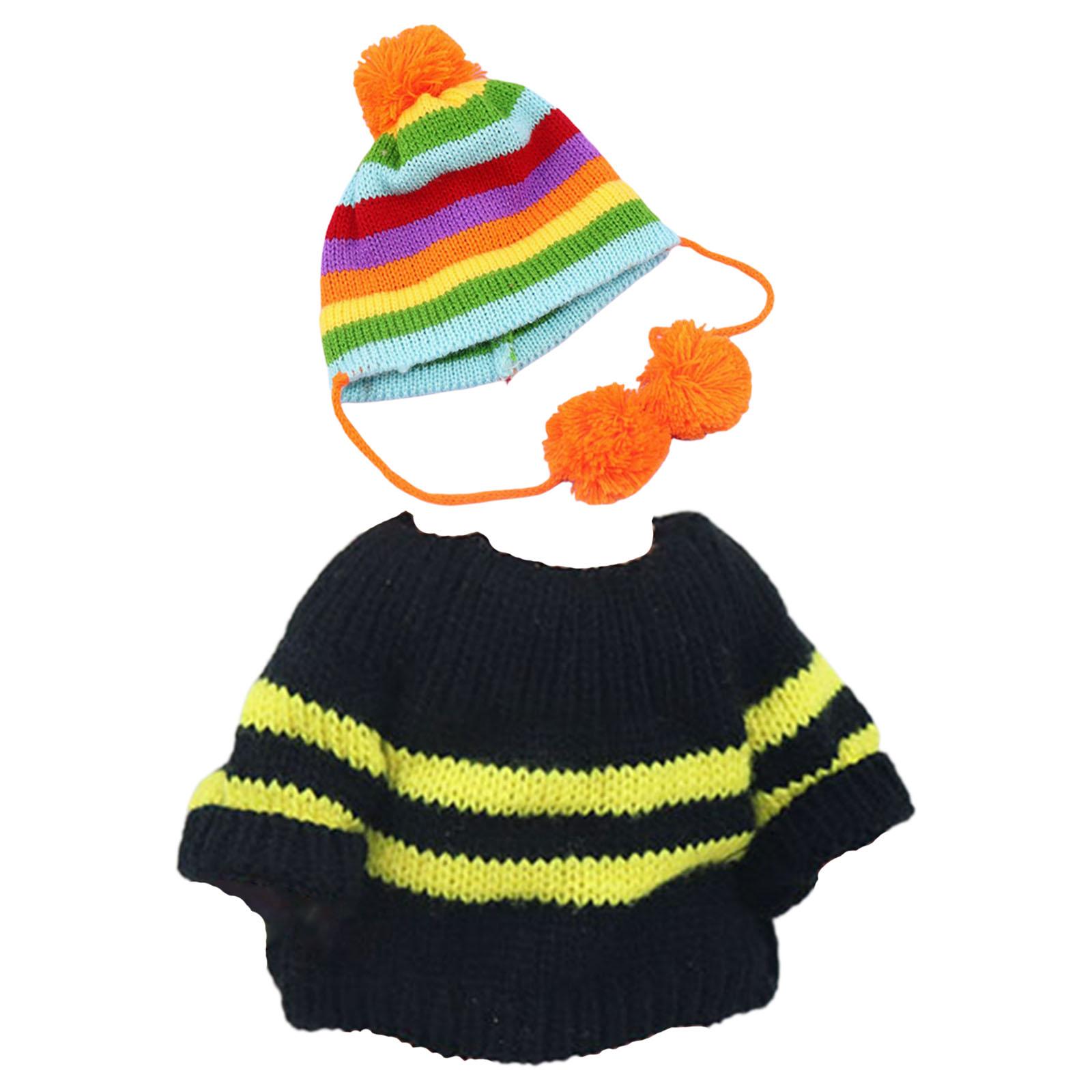BJD Doll Clothing 25cm Sweaters Knitting Hat Simulation for Play House Girls