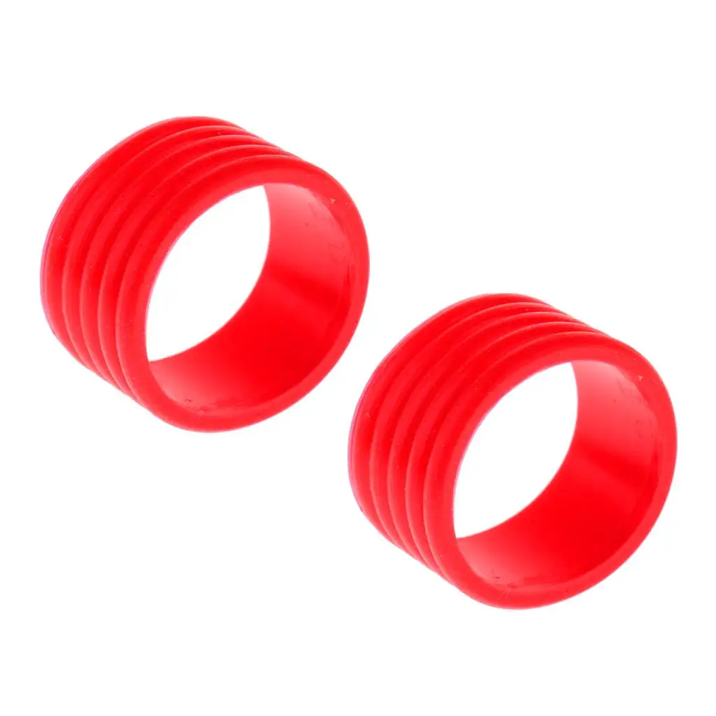 2 Pieces Badminton Tennis Racket Grip Silicone Ring Protector Overgrip 5 Color
