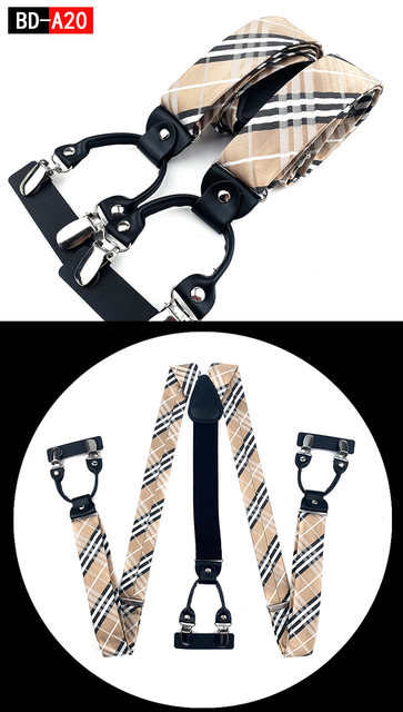 Bretelle Uomo SE - Larghezza 35mm Con 3 Clip Forti, 7 Colori - Foto 1
