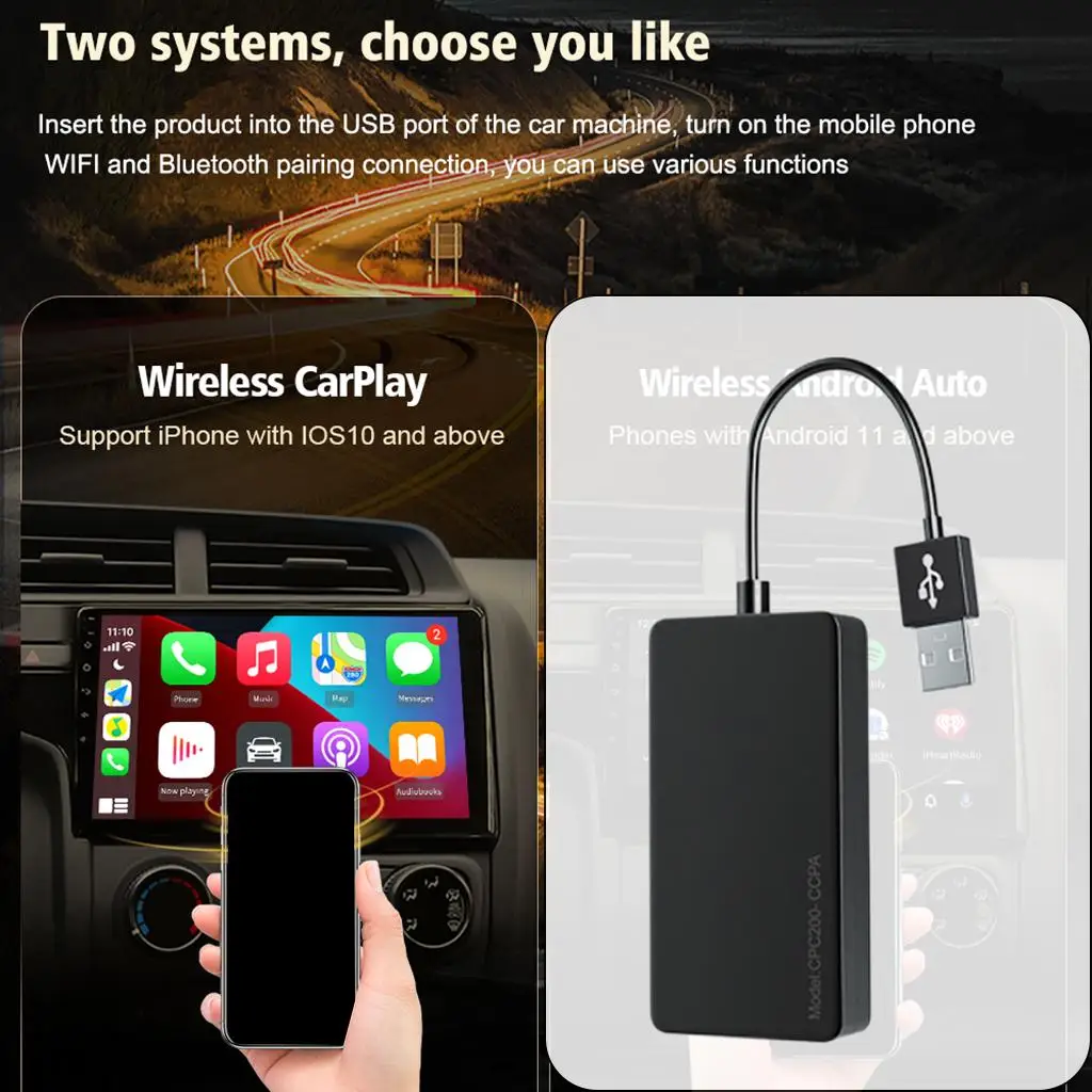 Wireless USB Car Play Dongle Adapter Cpc200-Ccpa for Android Car Screen Professional