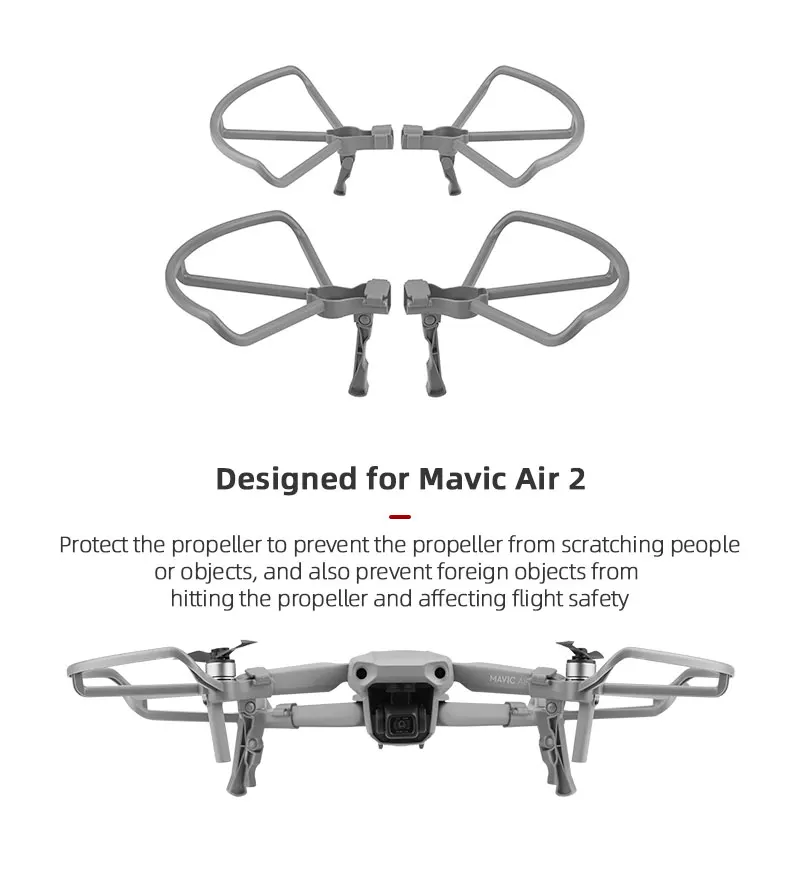 Designed for Mavic Air 2 Protect the propeller from scratching people or objects .
