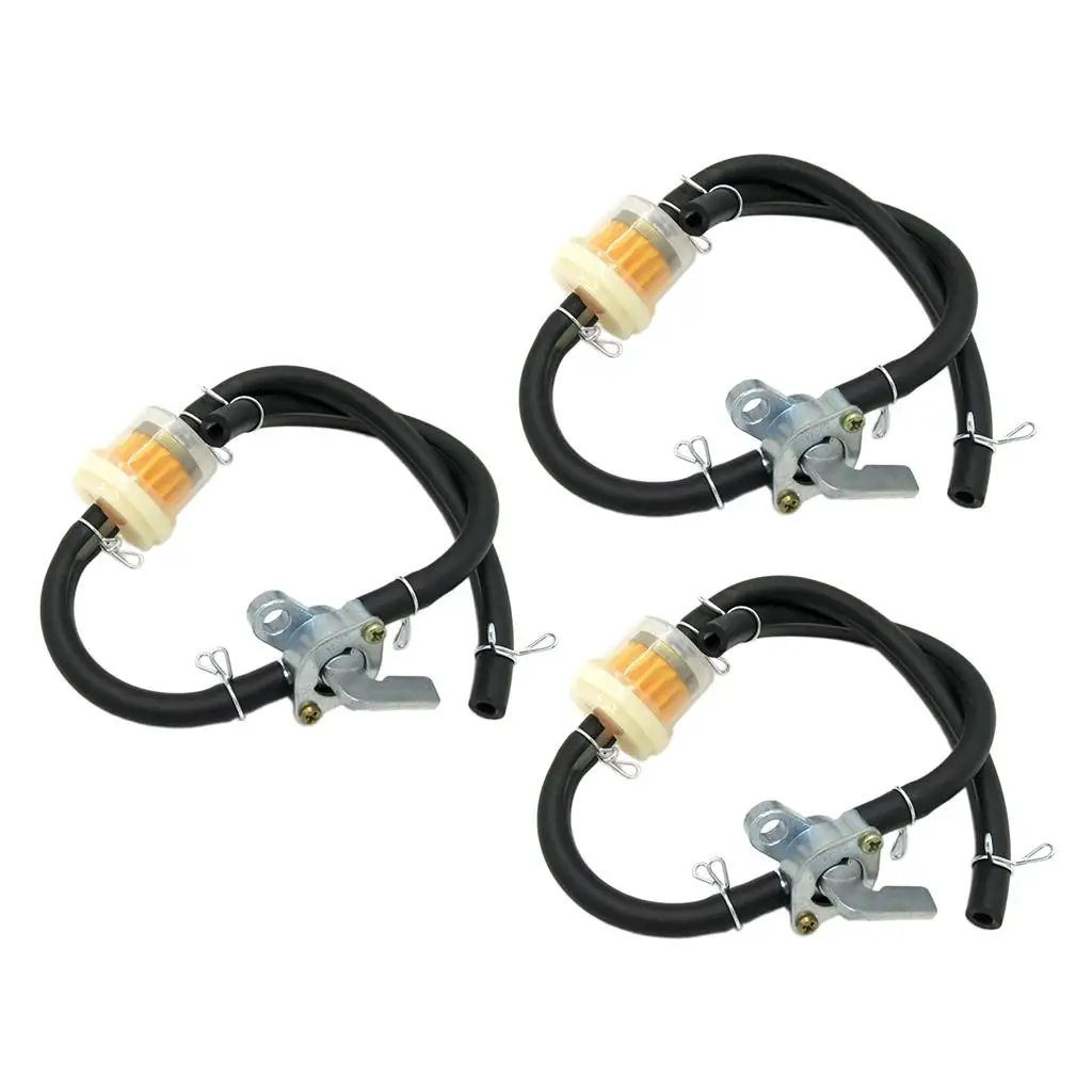 3 Pack Motorbike Fuel Oil Petrol Line  Hose  Scooter Universal