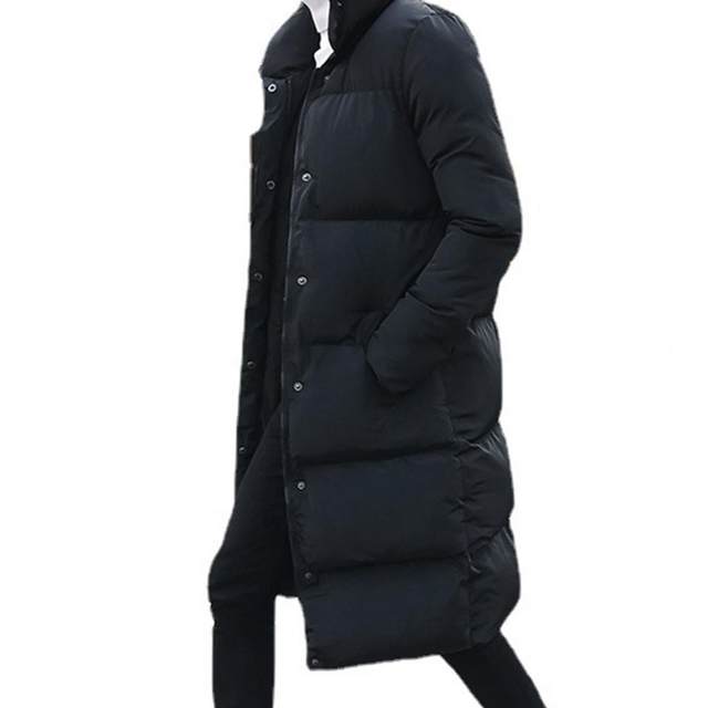 Luxury Winter Mens Jackets Hooded Thicken Plus Long Parkas Padded