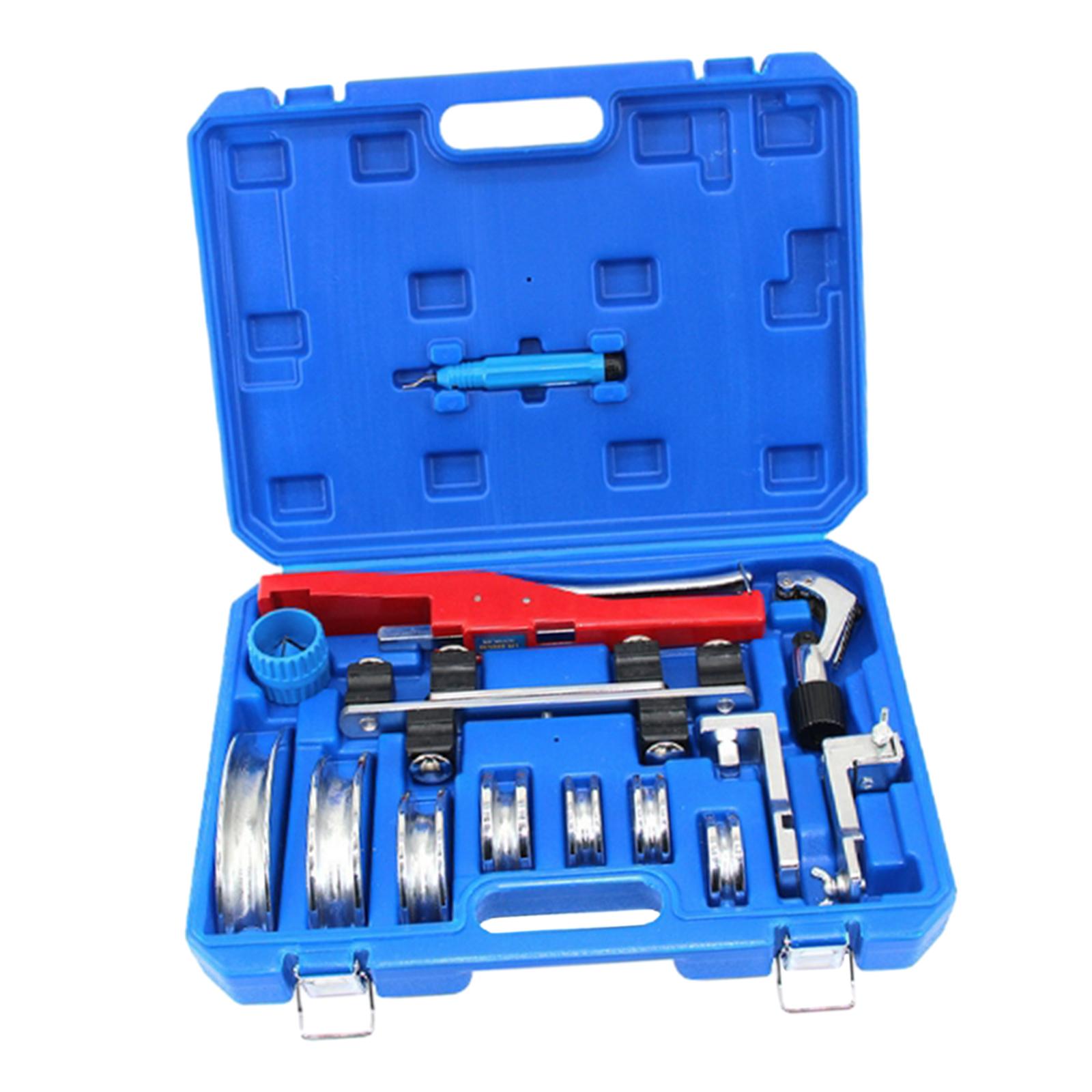 Tube Pipe Bender Refrigeration Ratcheting Tubing Benders 6-22mm Durable with Tube Cutter Multifunctional for Hydraulic Systems