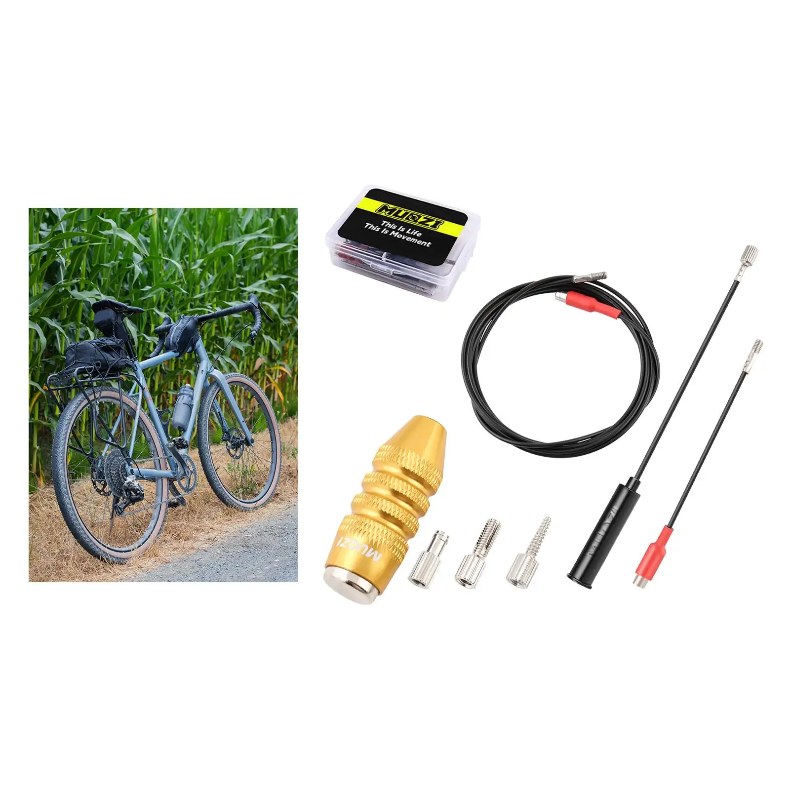 Bike Internal Cable Routing Tool Kit BMX Aluminum Internal Cable Routing Kit Aureate