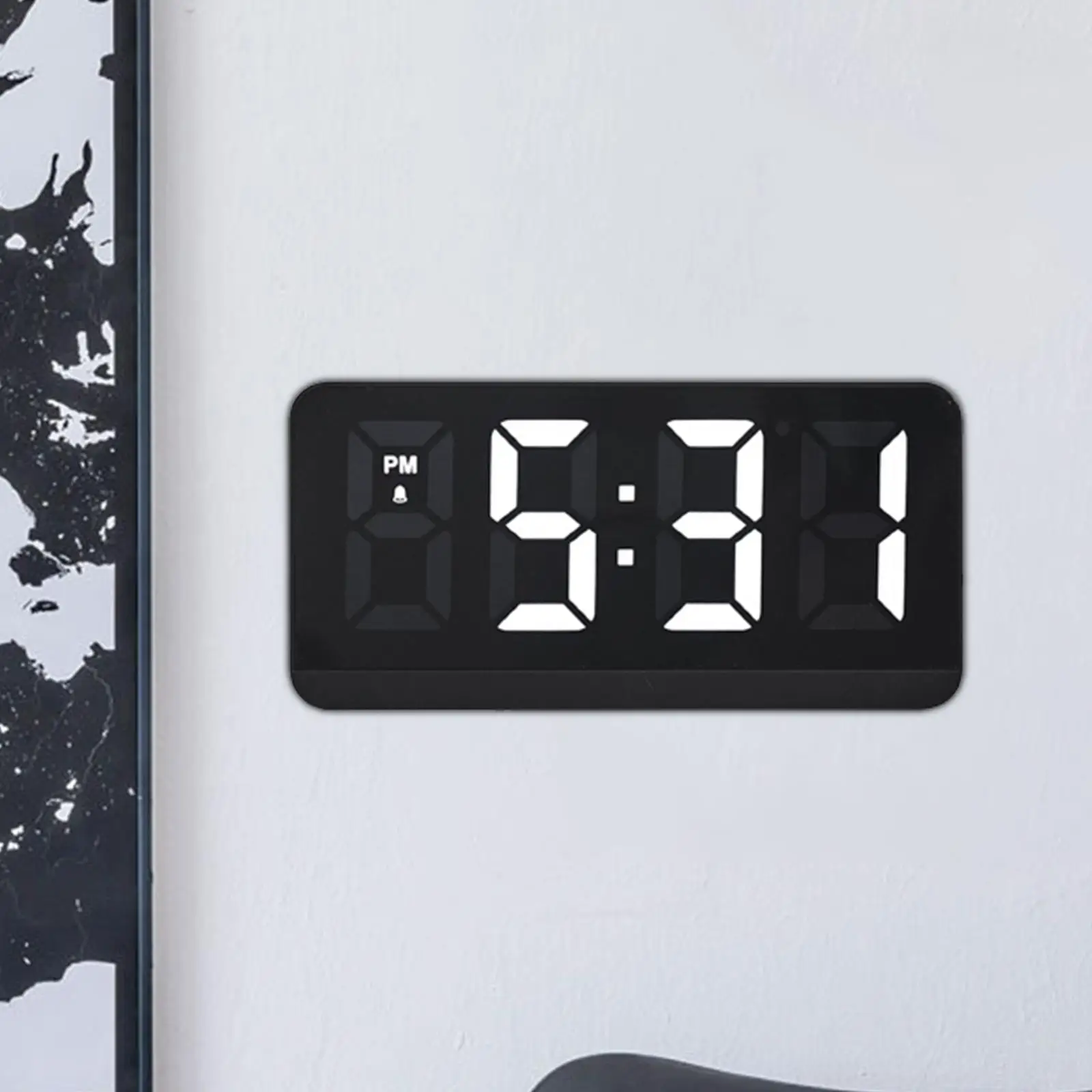 Desk Digital Clock Dimmer with Date Temperature Snooze LED Desktop Alarm Clock for Classroom Living Room Teens Bedroom Beside