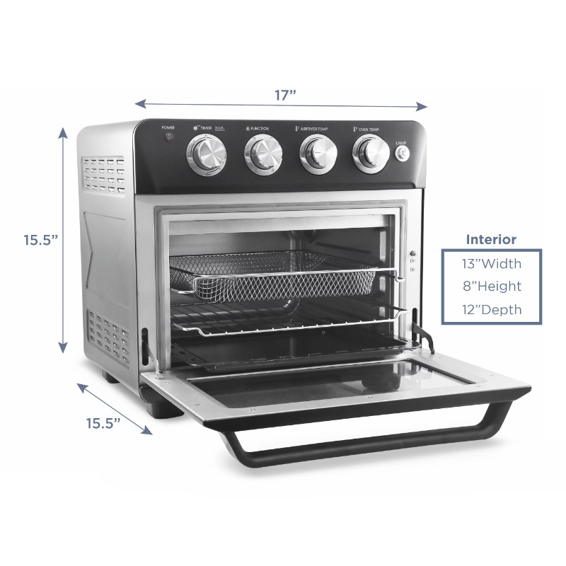 Title 1, x-large 25L Air Fryer Oven with Interior Light,...