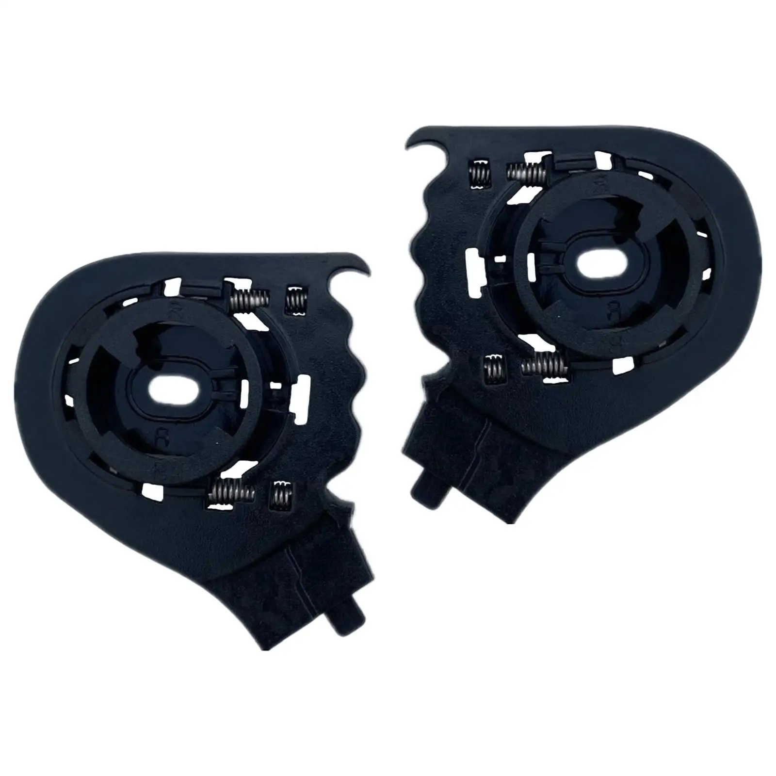 2Pcs Motorcycle Helmet Lens Base Helmets Visor Base Replacement Side Plate Fit for LS2 OF569 OF578 Repair Tool Black