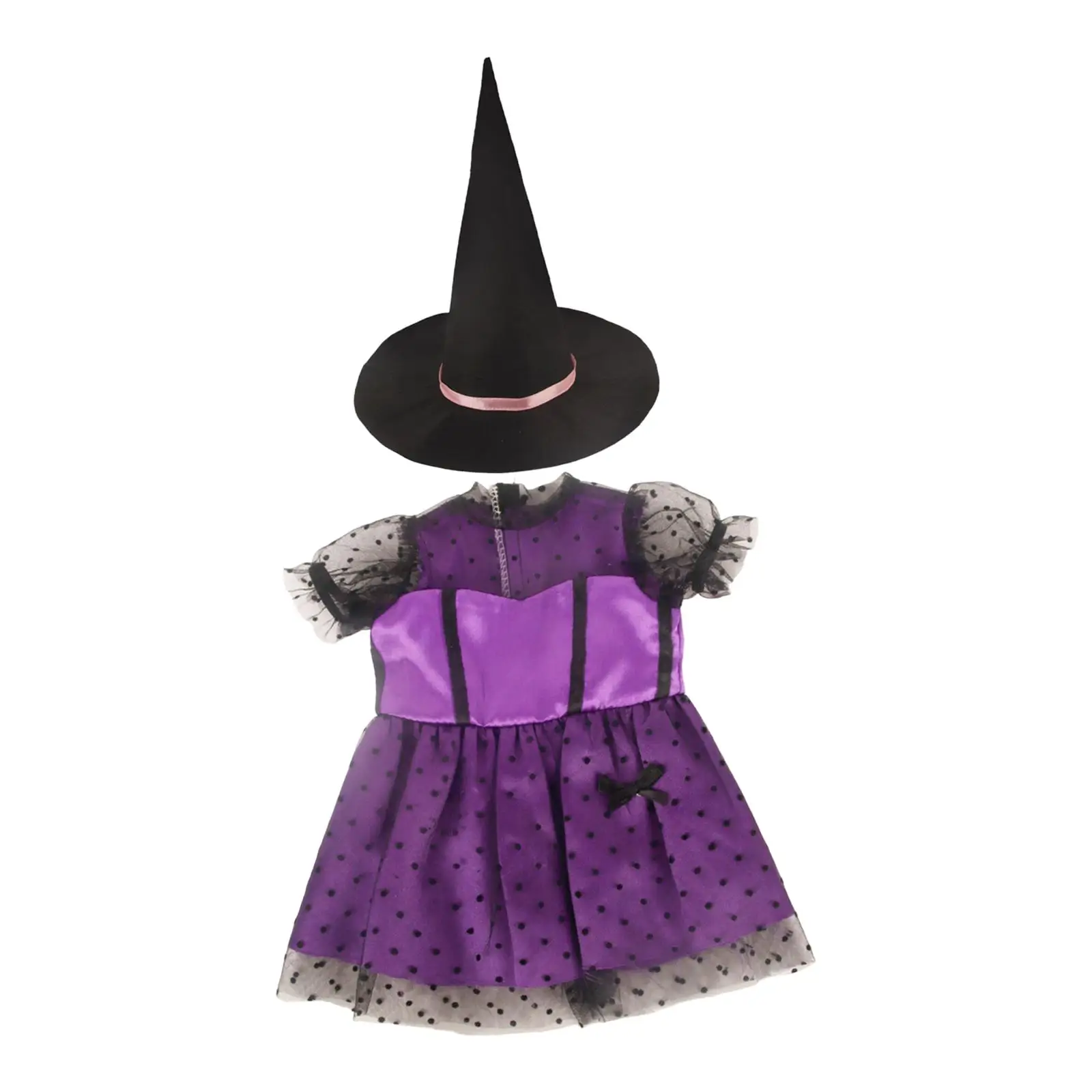 18 inch Girl Doll Dress Hat Outfit for Festival Activity Dress up Party