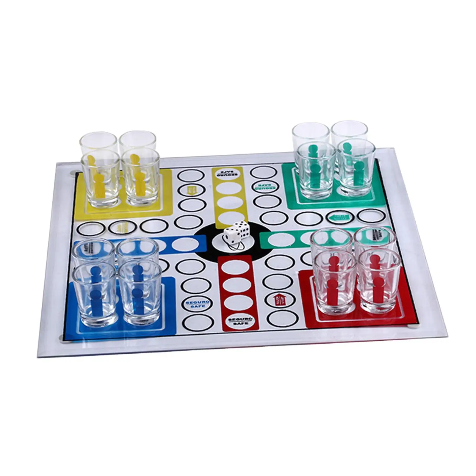 Wine Cup Flying Chess Creative Table Drinking Bar Game Family Party Game Chess Board Games for Wedding Party Bar Easter Cafe