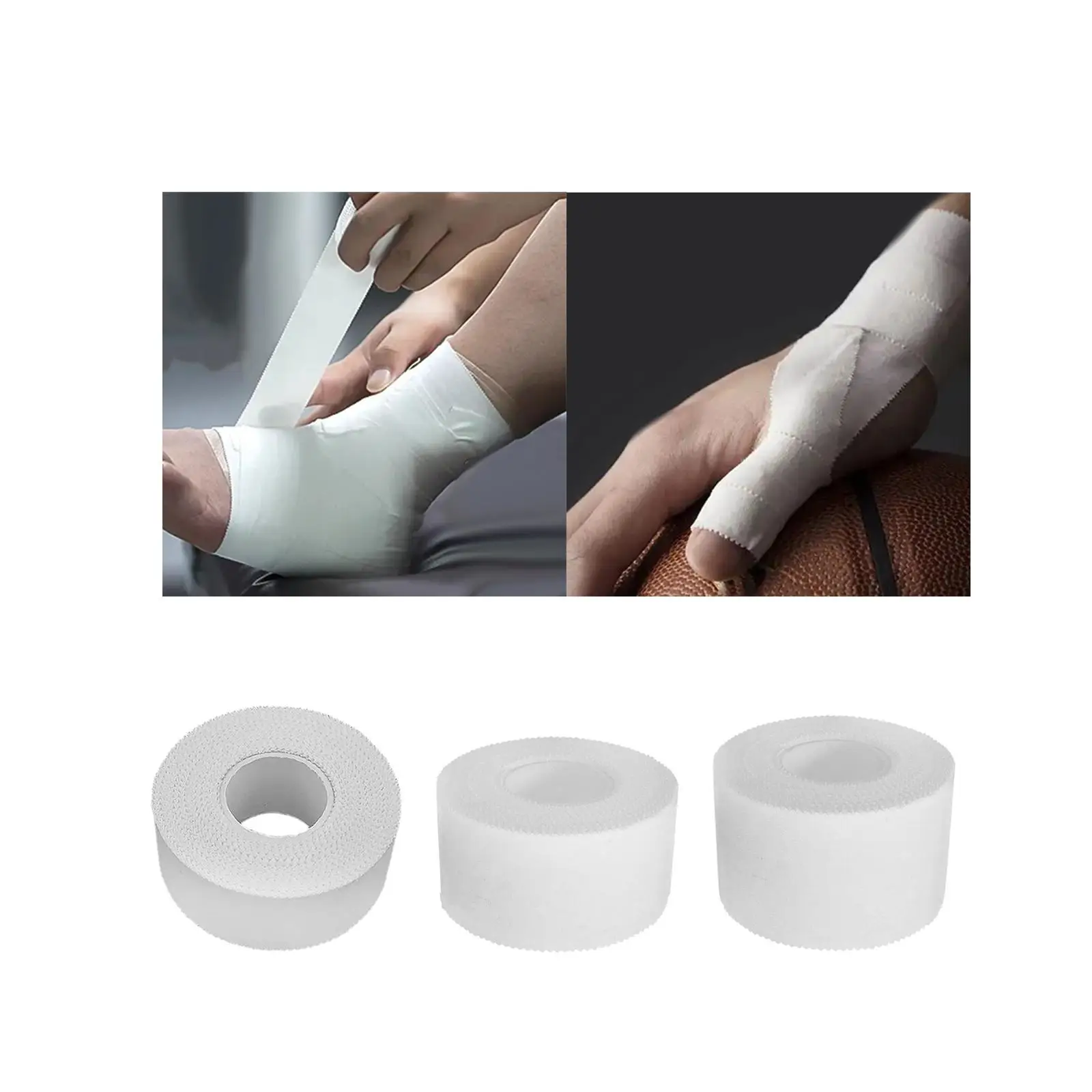 Athletic Tape Easy Tear Self Sticky Multiuse Sports Wrap Tape Wrist Ankle Tape Protective Tape for Chest Ankles Wrists Body Gym
