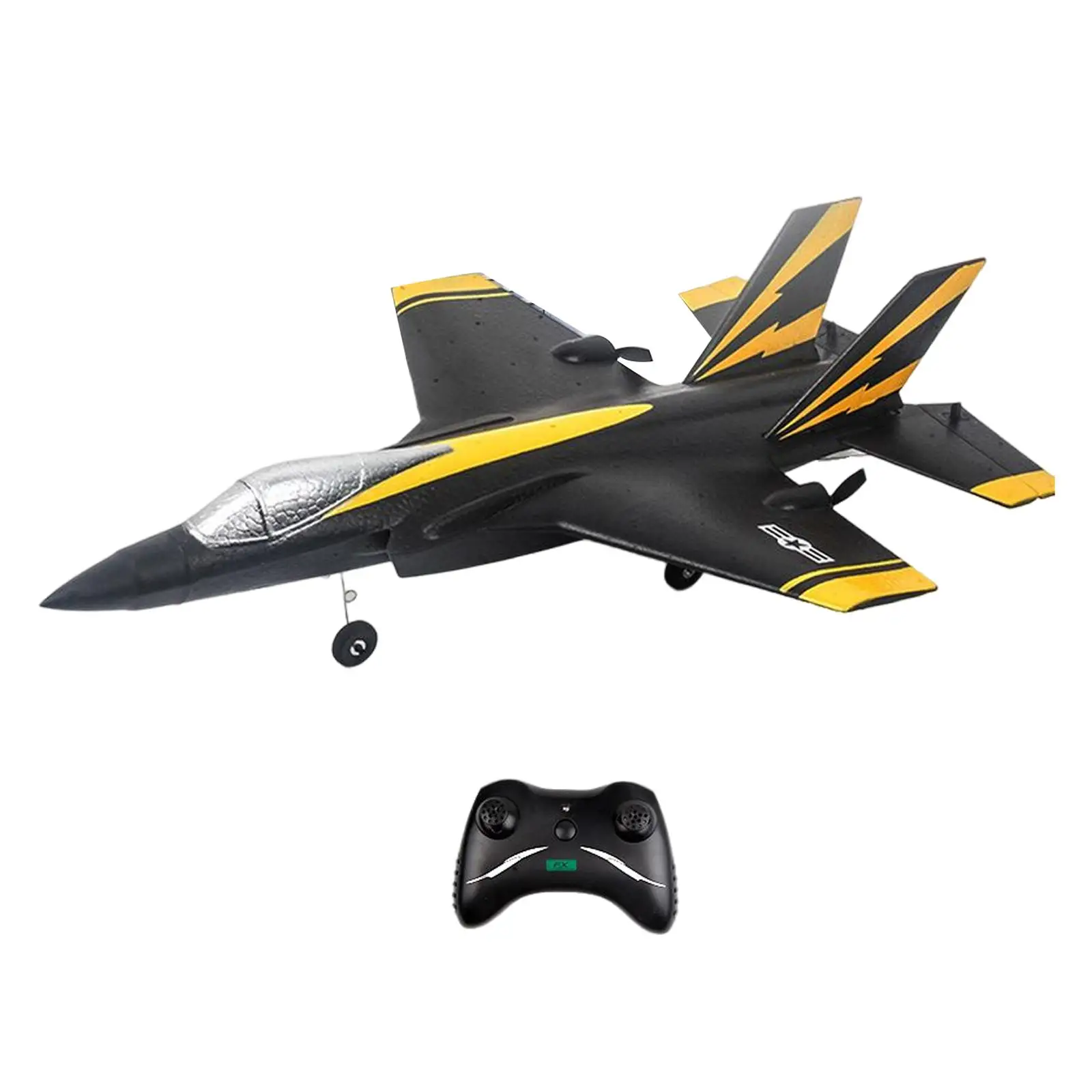2.4G Remote Control Airplane F35 RC Fighter Glider, Easy to Control Easy Operate Fixed Wing USB Charging Durable for Kids Indoor