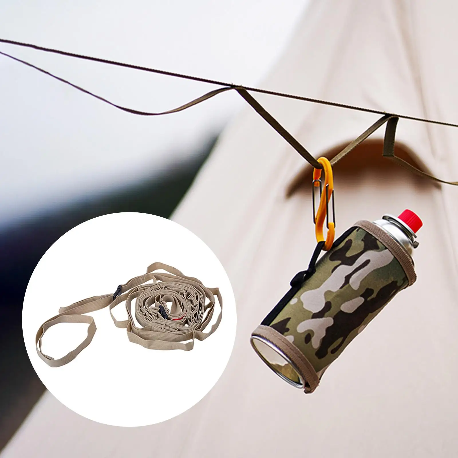 Outdoor Camping Lanyard Rope Campsite Storage Strap Tent Clothesline er ing Windproof  Cord Lanyard