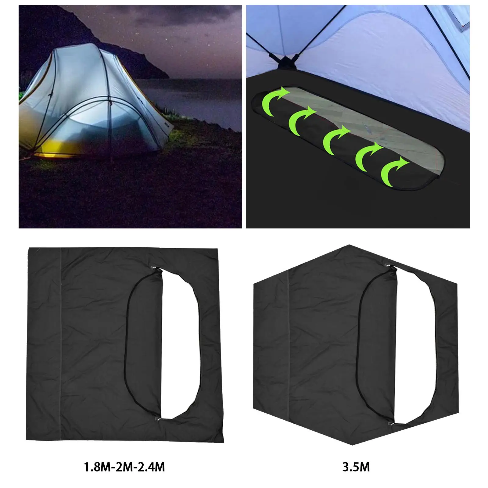 Camping Tent Tarp Hammock Waterproof Sun Rain Pad Mat Cover