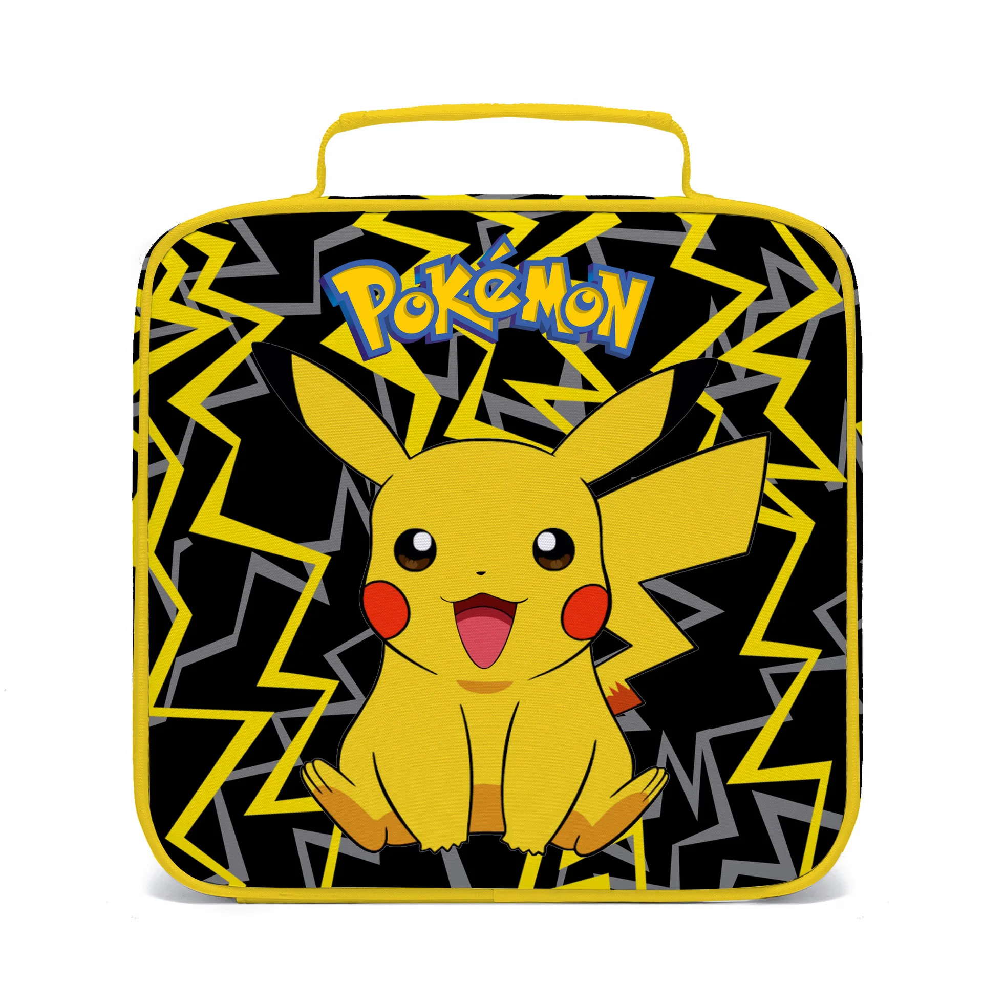 Kawaii Cartoon Pokemon Pikachu Backpack Lunch Bag And Pencil Case ...