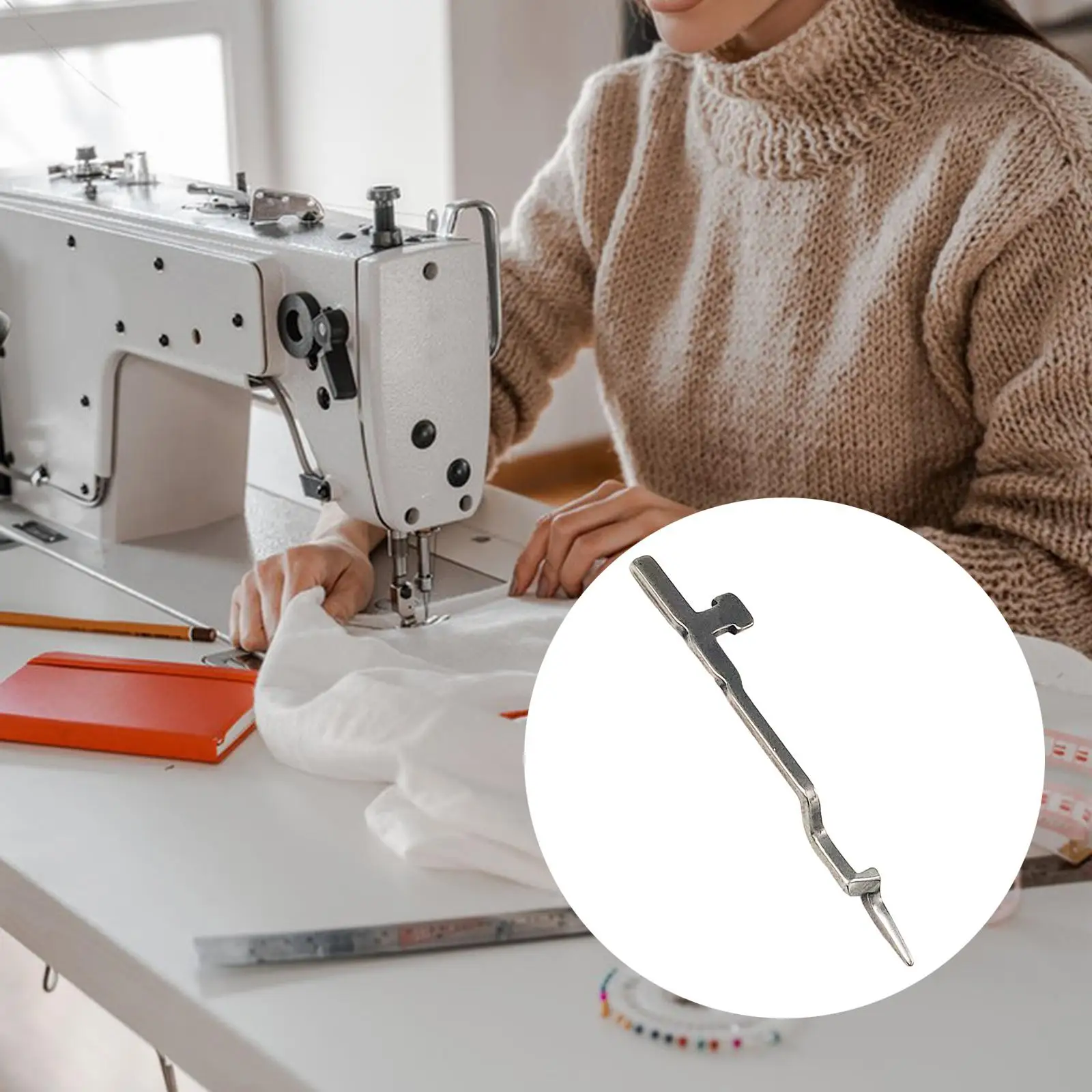 1 PC Overlock Lower loop Portable Industrial for Overlock Serger Machines Sewing Machine Needles