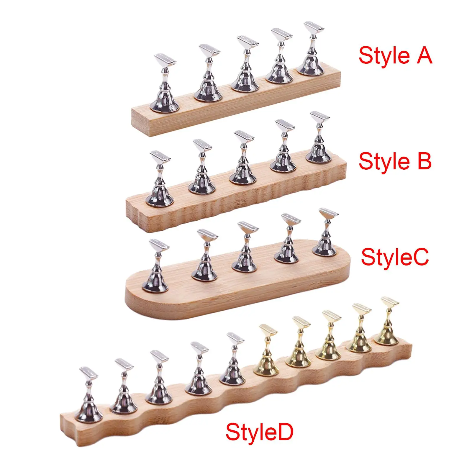 Nail Stand Nail Art Supplies Nail Showing Shelf Nail Practice Base for Home Salon DIY Makeup Training Practice Manicurists