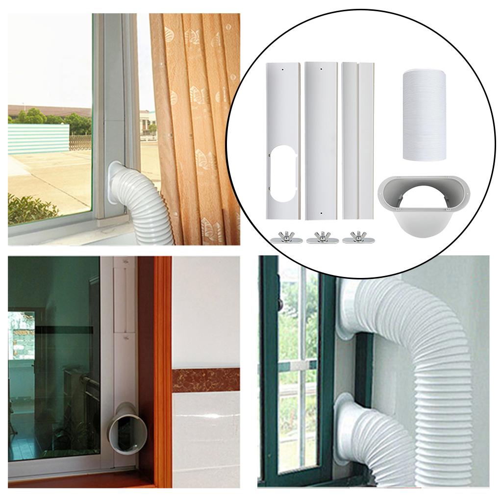 Portable Air Conditioner Window Seal Plates Kit Plastic Vent Kit for Door