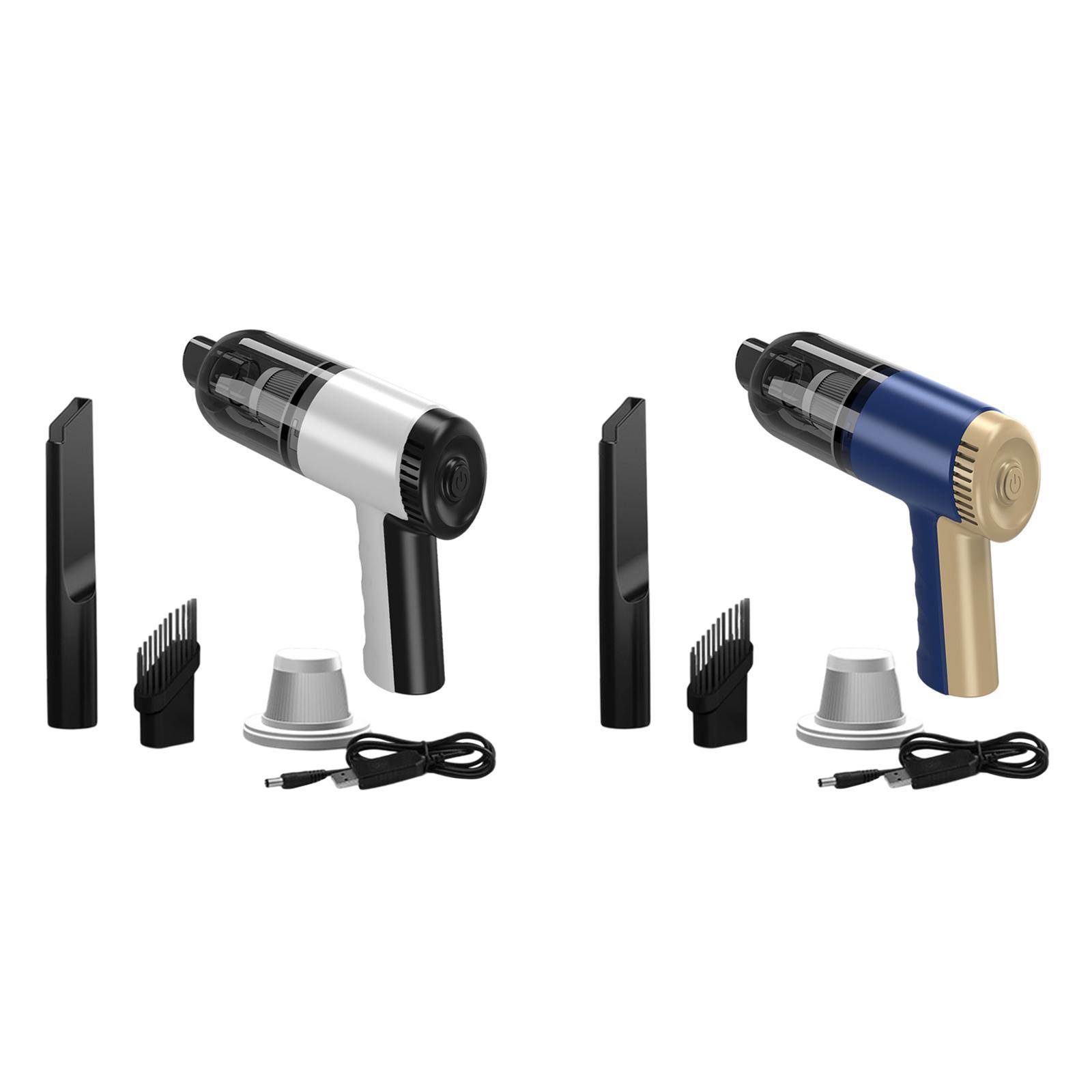 ABS Car Vacuum Cleaner Compact Wireless Vacuum Cleaner High Power Mini Portable Mini Vacuum for Vehicle Office Pet Hair Bed Home
