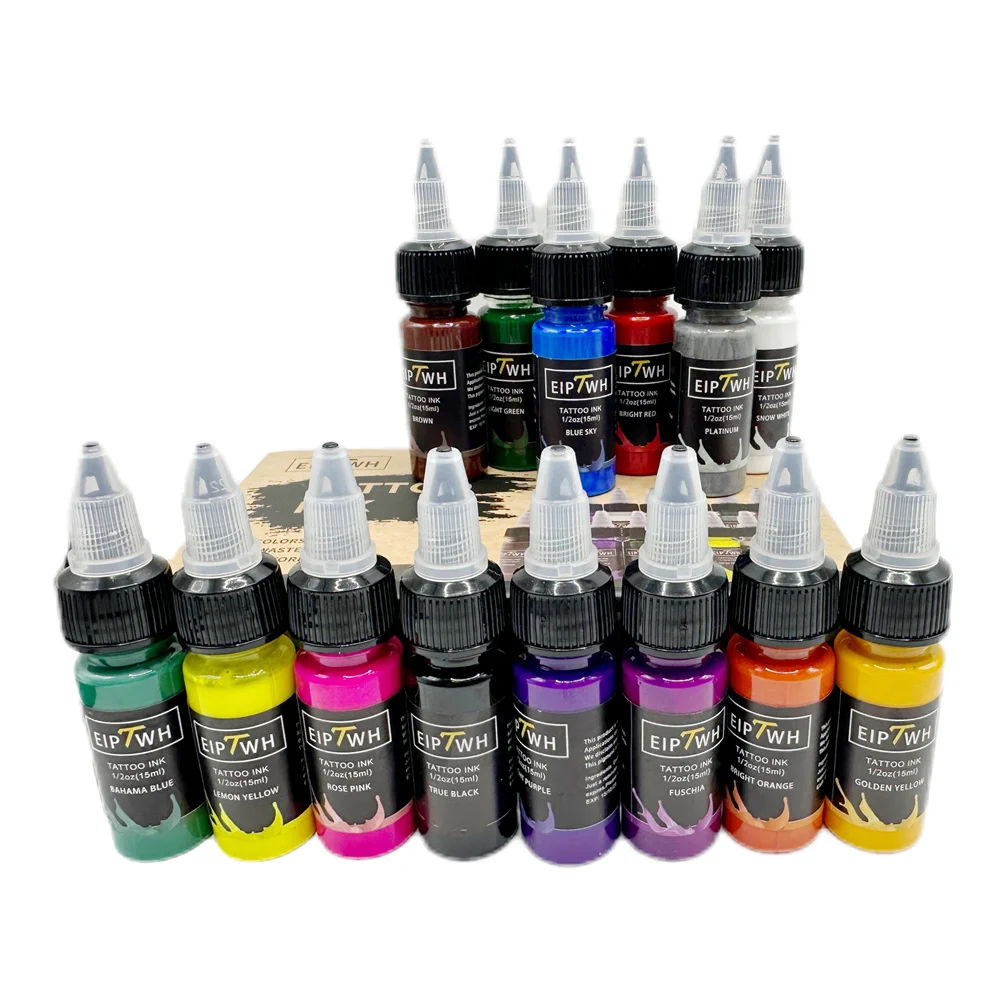 Best of EIPTWH 15ml 7 / 14colors Tattoo Ink Pigment With Box Body Art Tattoo Kits Beauty Paints Makeup Tattoo Supplies Semi-permanent Reviews & Tips