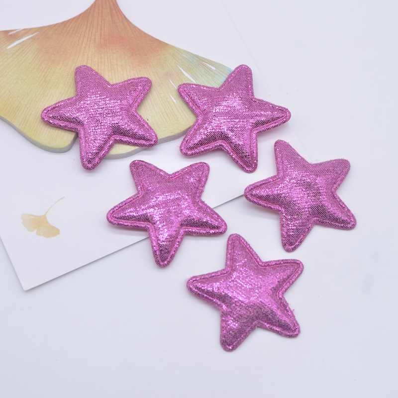50 Stück 35 mm gepolsterte Sternapplikationen für Babyhandwerk, Kleidung, Nähen, Patches, DIY, Kopfbedeckung, Schleife, Haarspangen, Dekorationszubehör – Detail 5