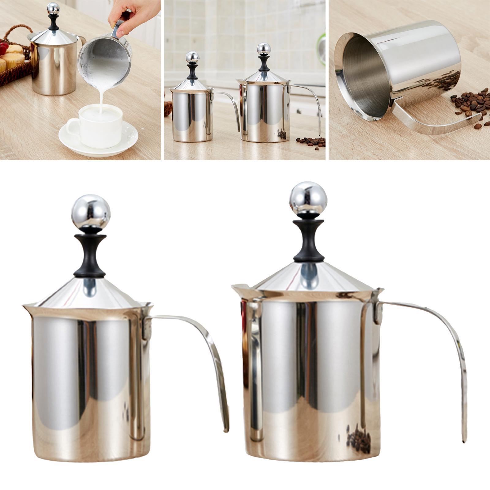 Manual Milk Frother Foamer Coffee Creamer Hot Chocolate Milk Creamer