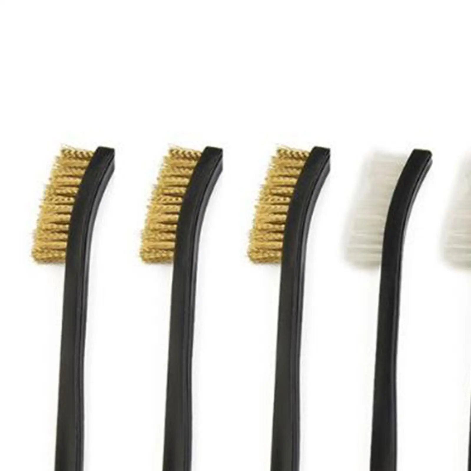 9 Pieces Mini Wire Brush Brass Steel Nylon Brush Handheld Multi Purpose Cleaning Brush for Bathtub Scrubbing Deep Cleaning Tools