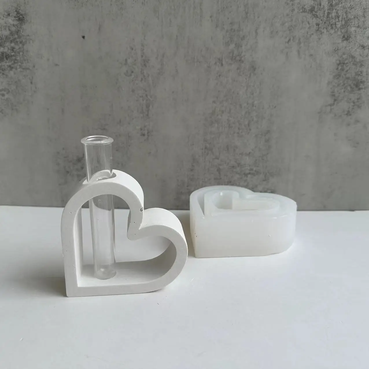 vaso hidropônico, molde de gesso, cimento