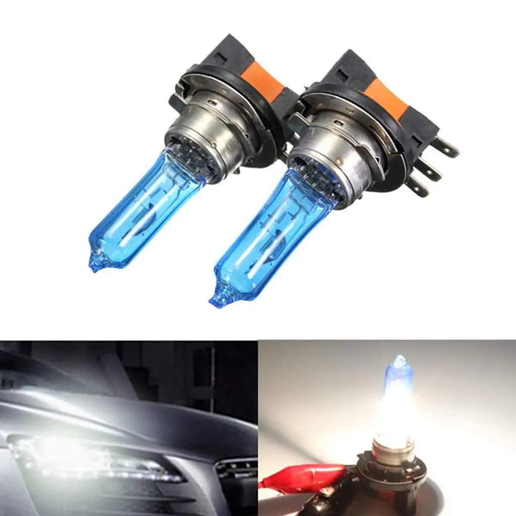 1 Pair Automotive H15 Headlight Bulb - Standard OEM Replacement for High Beam Low Beam Fog Lights