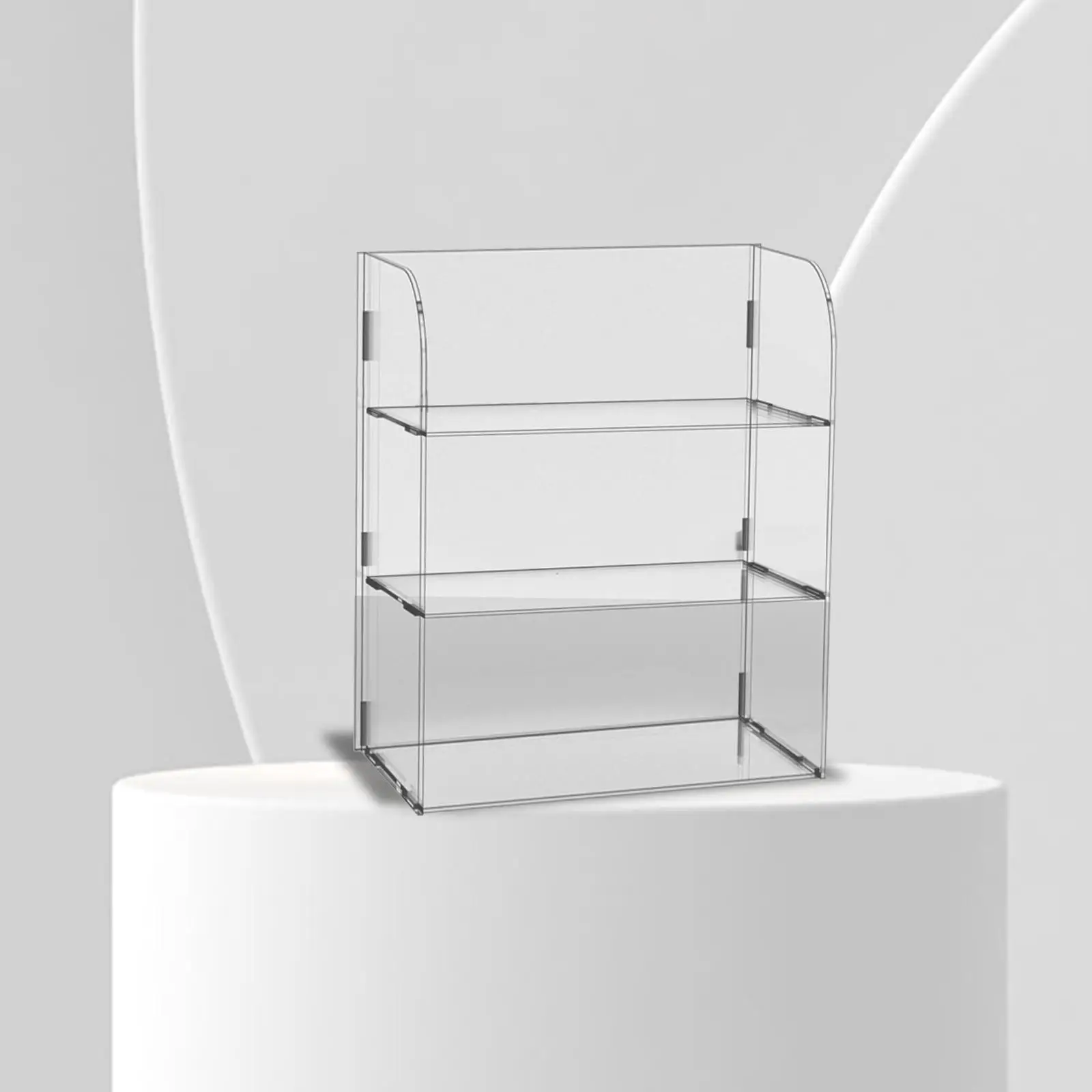 Multi Purpose Acrylic Display Rack Risers Showcase Stand Shelves Transparent Countertop Toy Dolls Figure for Jewelry Cosmetics