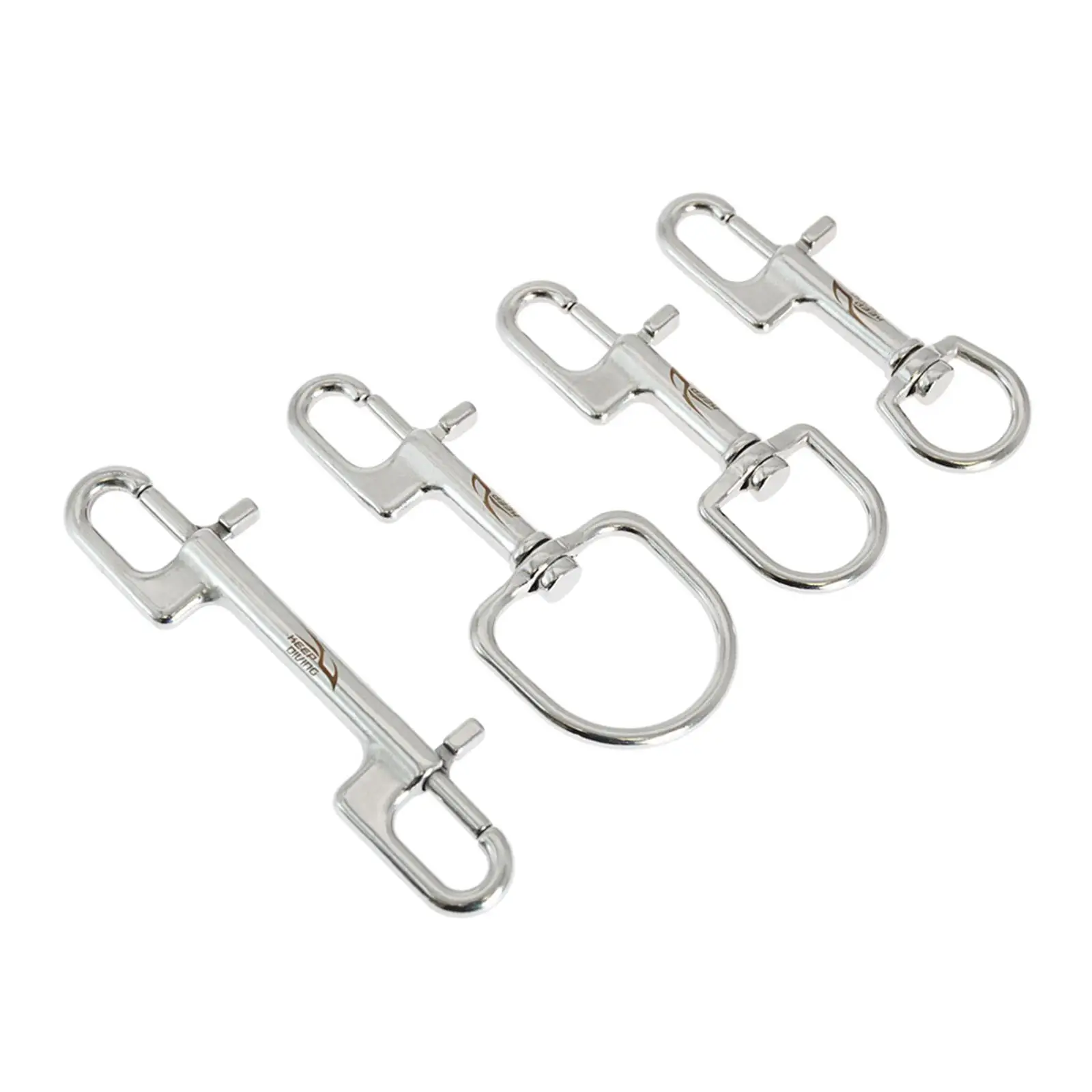 316 Stainless Steel Ended   Snap Hooks Sided
